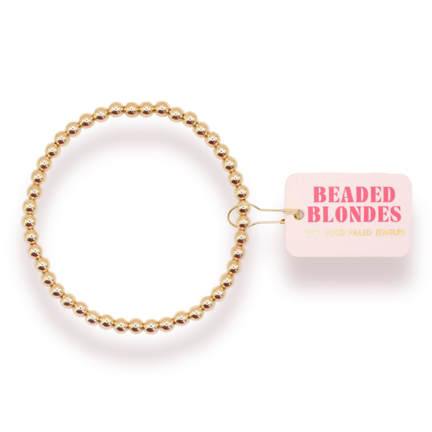Elevate your everyday style with this stunning 5mm Beaded Bracelet from Beaded Blondes. Crafted with lustrous gold beads, this stretchy bracelet offers effortless comfort and versatility. The perfectly sized beads create a refined, polished look that pairs beautifully with any outfit—from casual to elegant. Simply slip it on and enjoy all-day wearability without the hassle of clasps or closures. A timeless accessory that brings warmth and sophistication to your wrist.