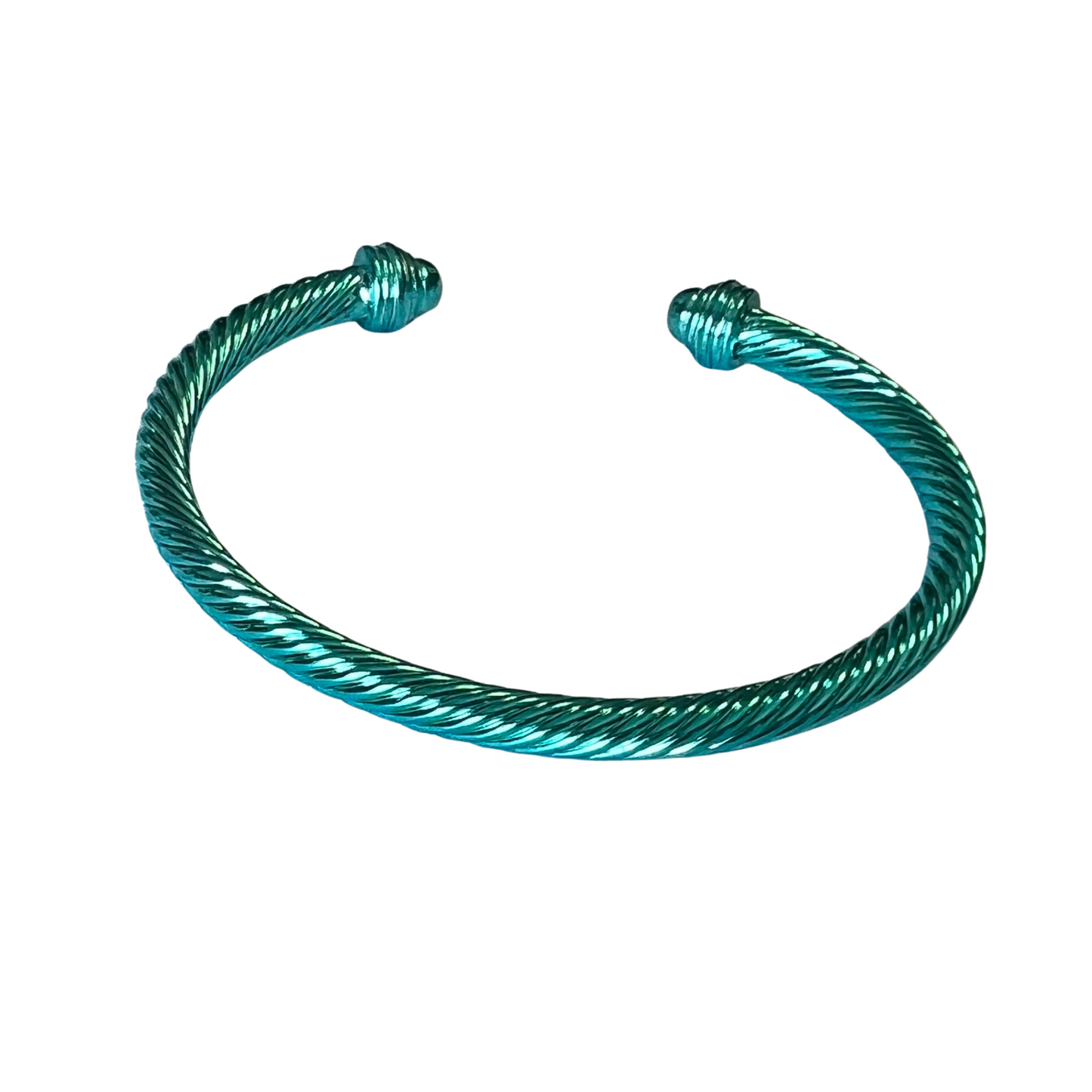 Introducing Cuff Bangles - a stylish accessory for any look. These bangles come in five different colors - multicolor, silver, gold, blue, and pink - so you can find the perfect hue to match your style. Crafted with quality materials, these bangles are perfect for making any look stand out.