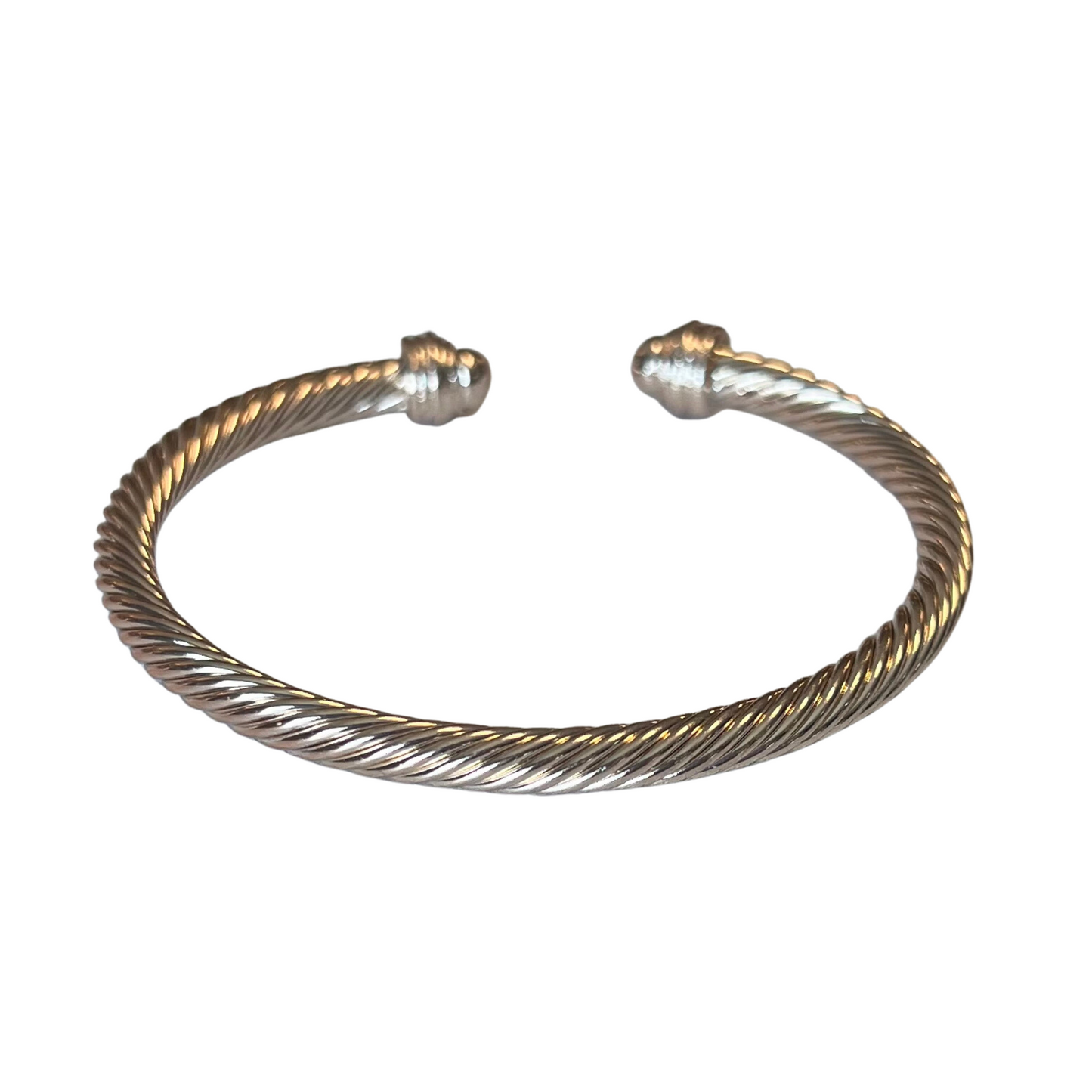 Introducing Cuff Bangles - a stylish accessory for any look. These bangles come in five different colors - multicolor, silver, gold, blue, and pink - so you can find the perfect hue to match your style. Crafted with quality materials, these bangles are perfect for making any look stand out.