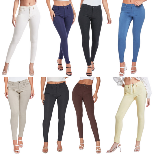Our Hyper stretch Mid Rise Skinny Jeans are made from a super-stretchy fabric, allowing you the perfect fit without ever compromising your comfort. With a variety of colors available, these jeans provide a stylish and versatile option for your wardrobe. The mid-rise waist gives you a comfortable, flattering fit.