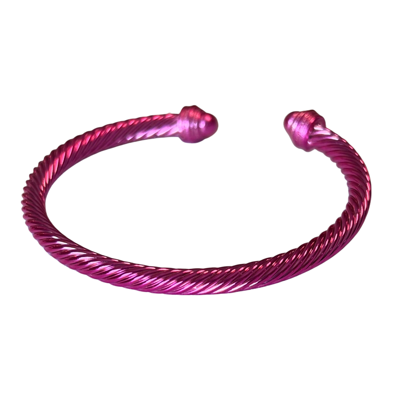 Introducing Cuff Bangles - a stylish accessory for any look. These bangles come in five different colors - multicolor, silver, gold, blue, and pink - so you can find the perfect hue to match your style. Crafted with quality materials, these bangles are perfect for making any look stand out.