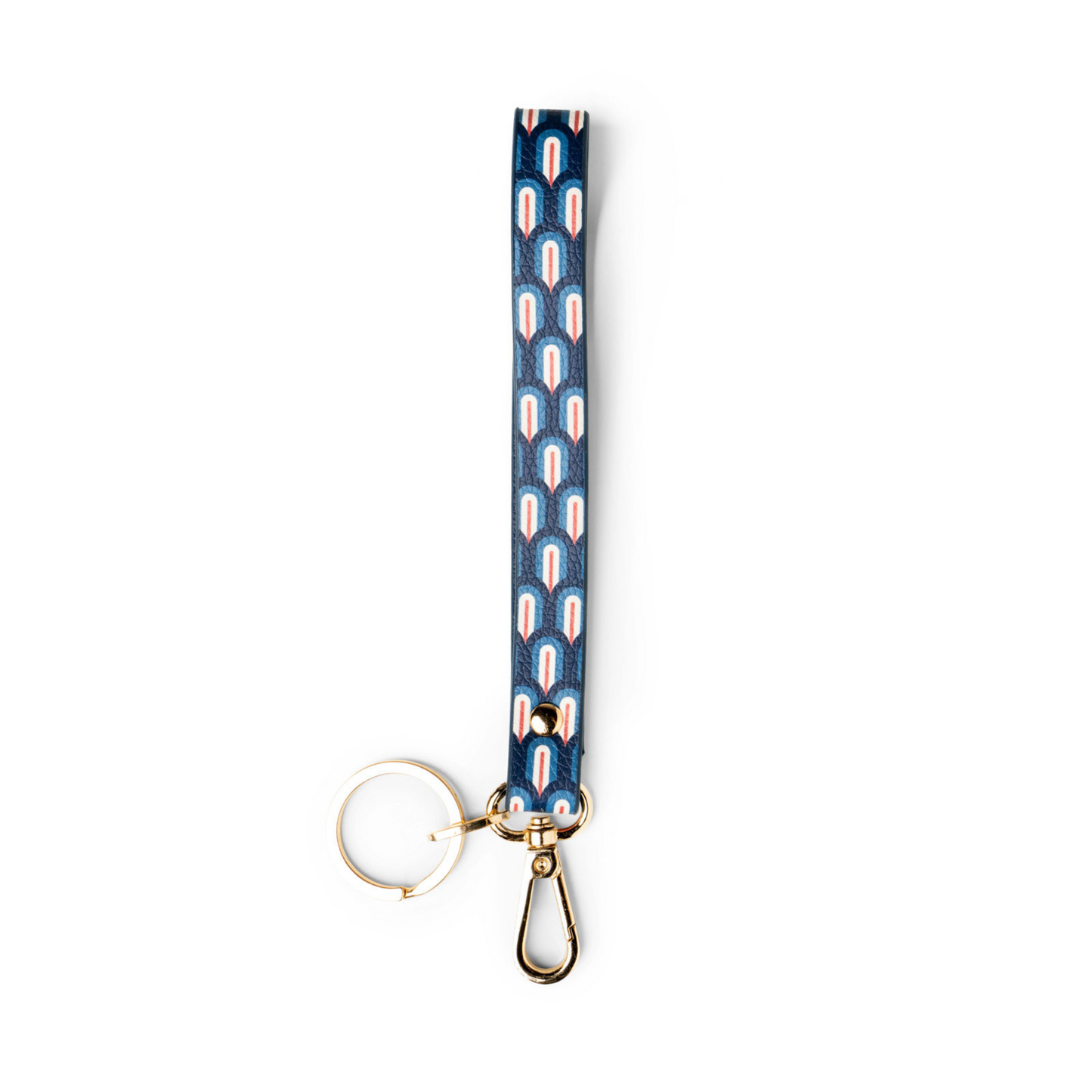 Abstract design eclipse interchangeable wristlet strap