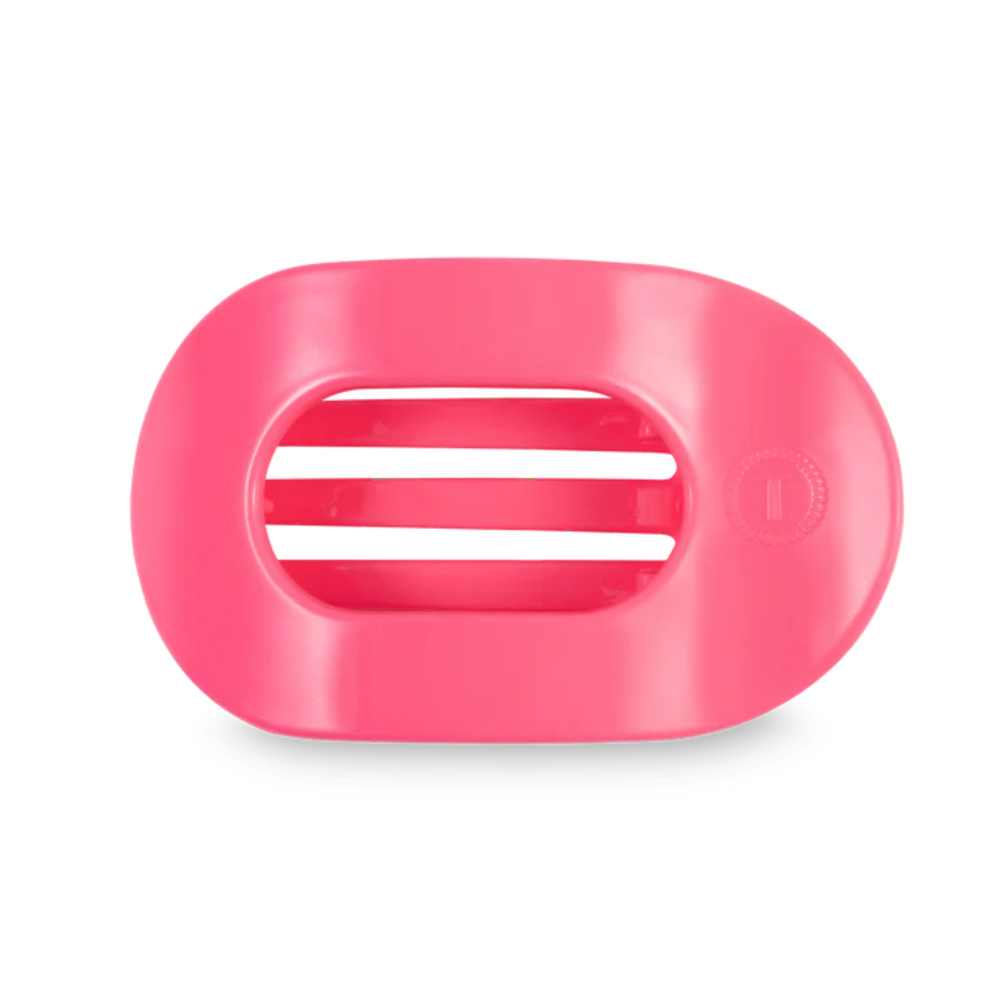Medium flat open hair clip in Aruba