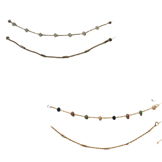 This Double Strand Beaded Anklet, available in both white/gold and multicolor/gold, adds an elegant touch to any outfit. Its gold anklet is complemented by charming bead accents, making for a sophisticated and versatile piece. From Influence brand, this anklet is a must-have for any jewelry collection.