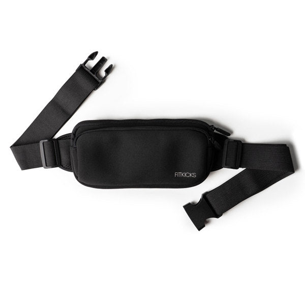 black fitzip belt bag
