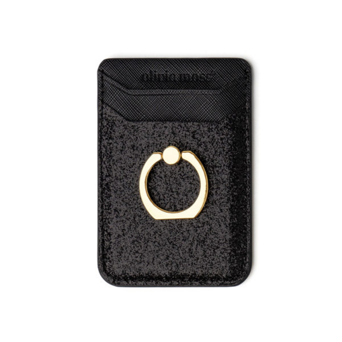 black glitter card cling from Olivia Moss