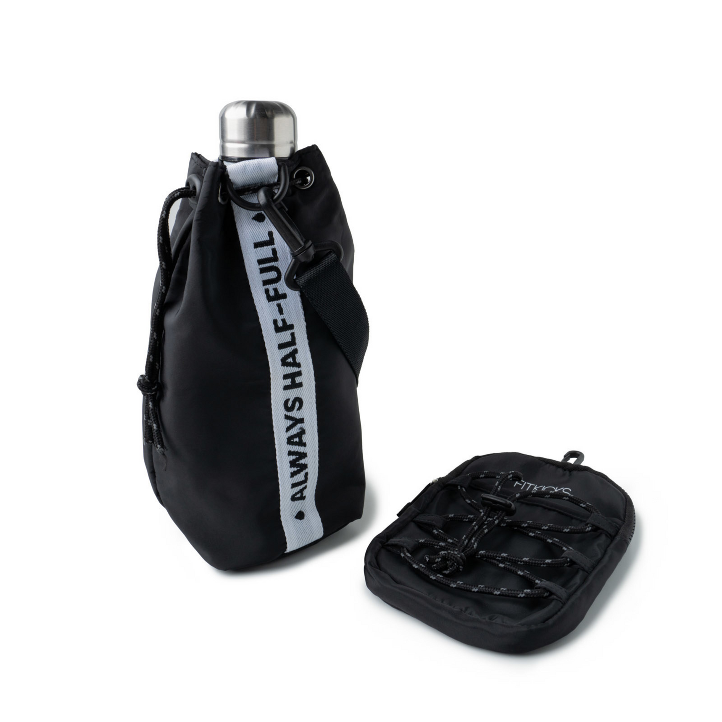 Black Optimist H20 Crossbody and Phone Pouch.