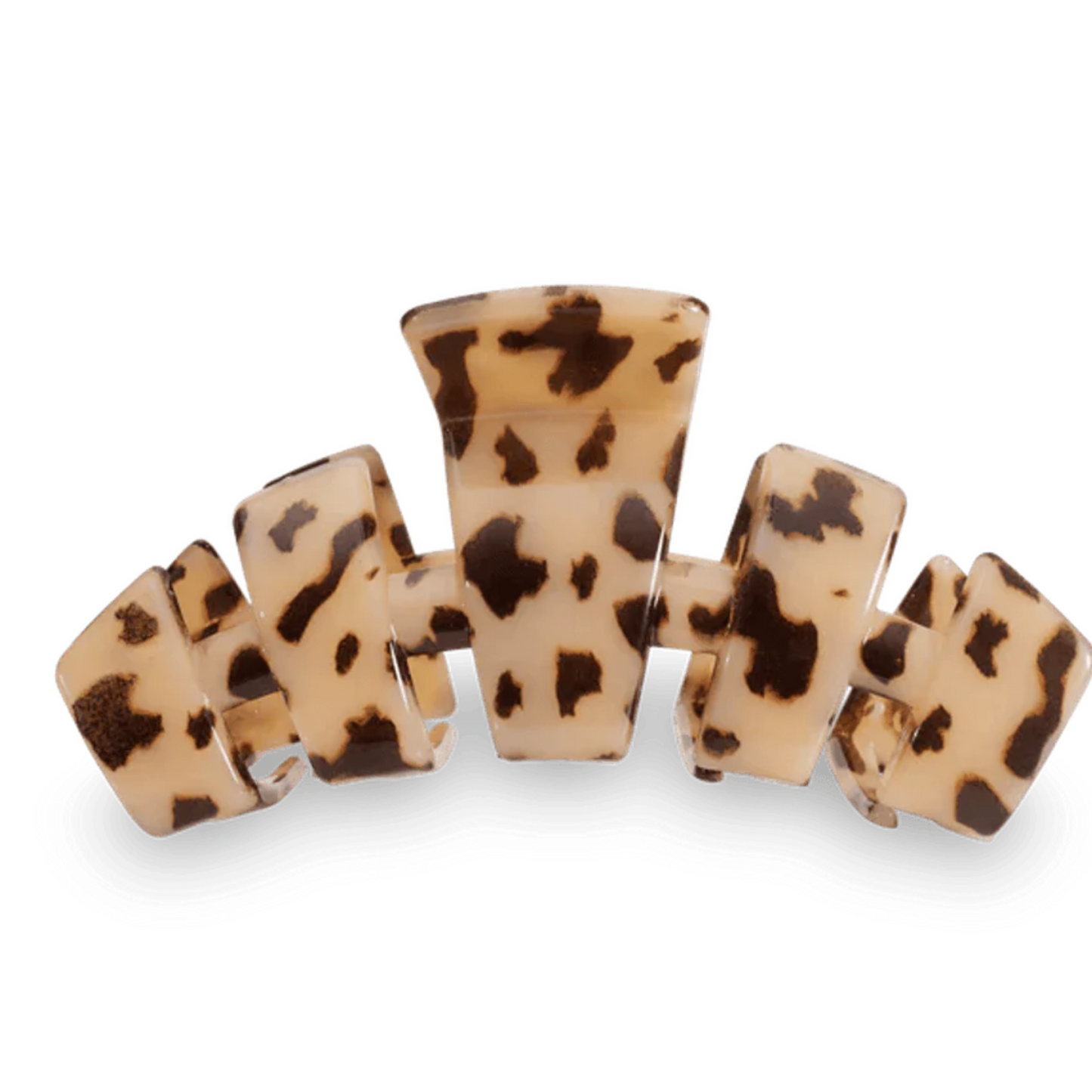 Medium Teletie hair claw in blonde tortoise