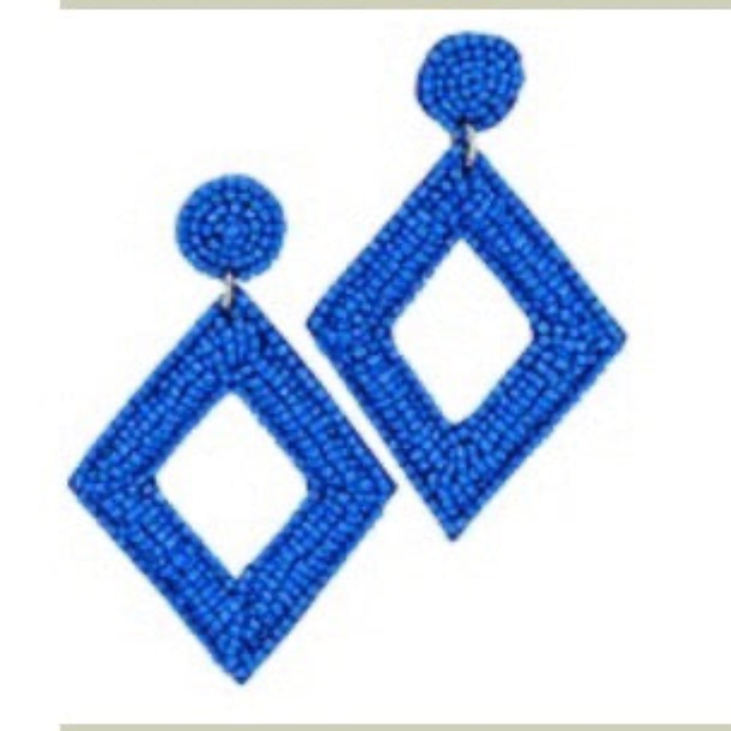 Beaded Diamond Earrings
