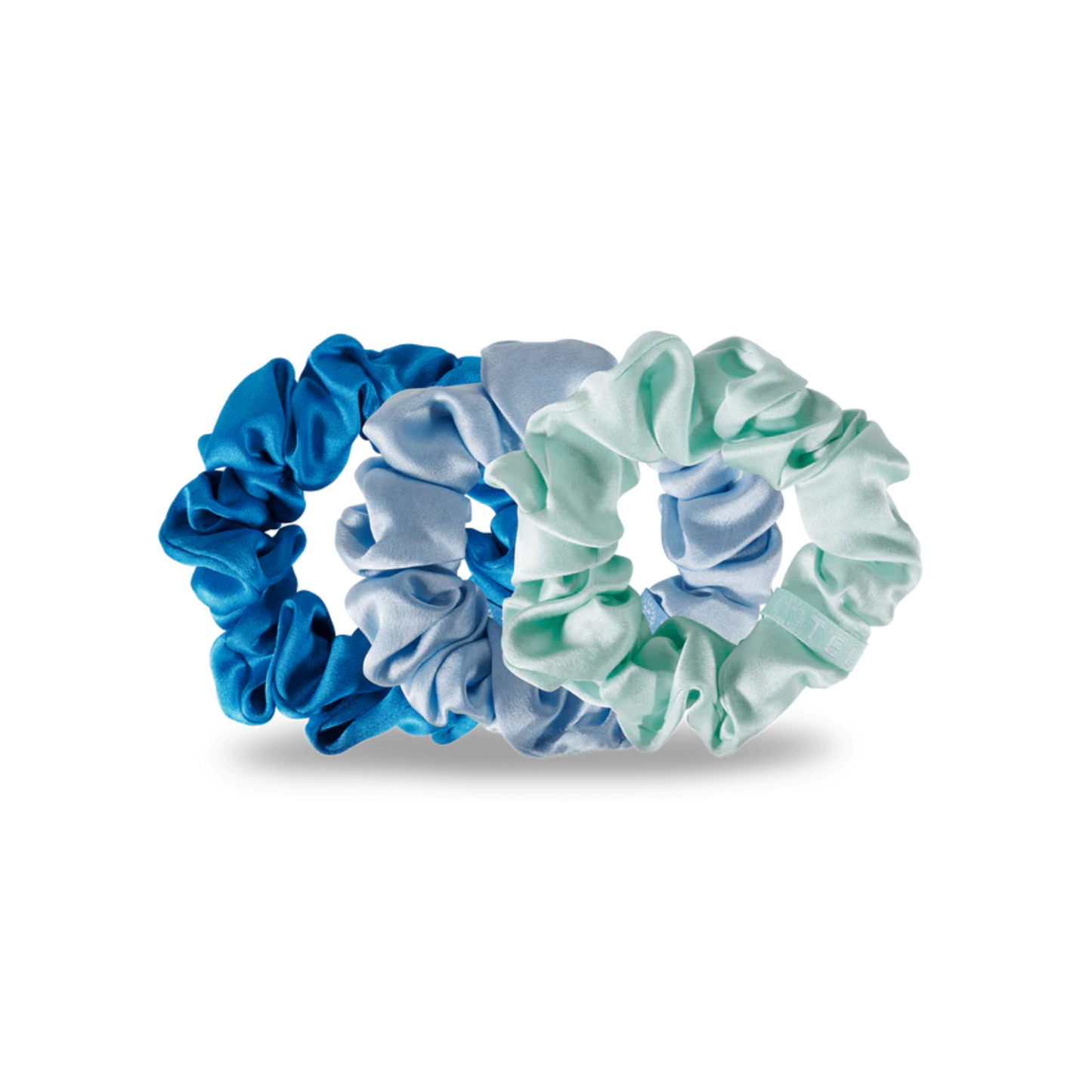 Large Teletie Scrunchies in Blue me Away