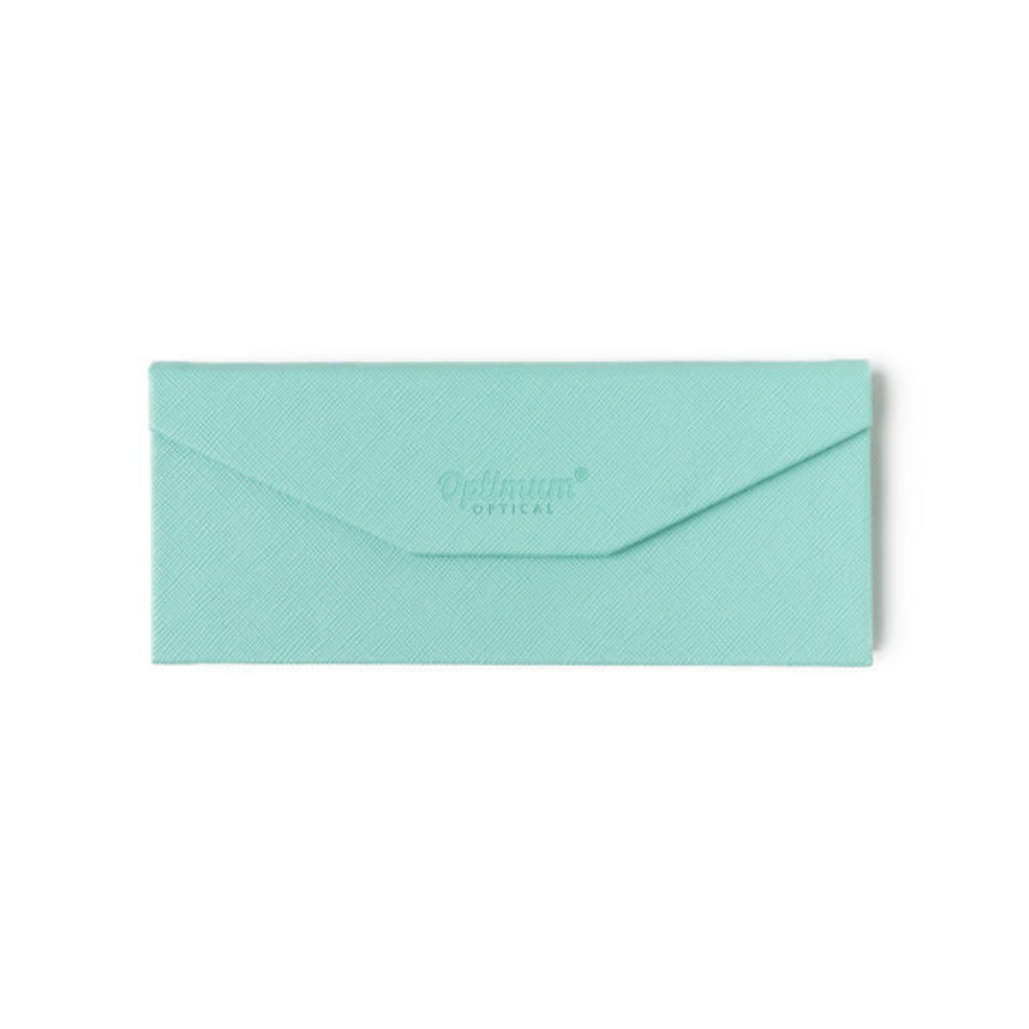 Foldable slimline eyewear case in blue