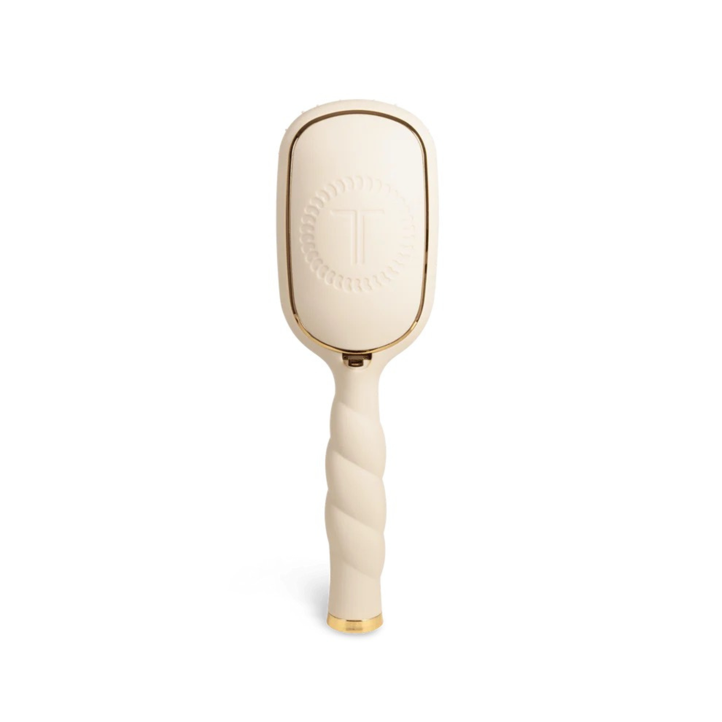Teleties Boar Bristle Hair Brush in tan combines natural bristles with expert craftsmanship. Boar bristles gently detangle and smooth hair while distributing natural oils from scalp to ends, promoting shine and reducing frizz. The tan finish offers a warm, natural aesthetic that complements any bathroom or vanity. Perfect for daily styling, this brush works on all hair types and textures. Teleties quality ensures durability and long-lasting performance.
