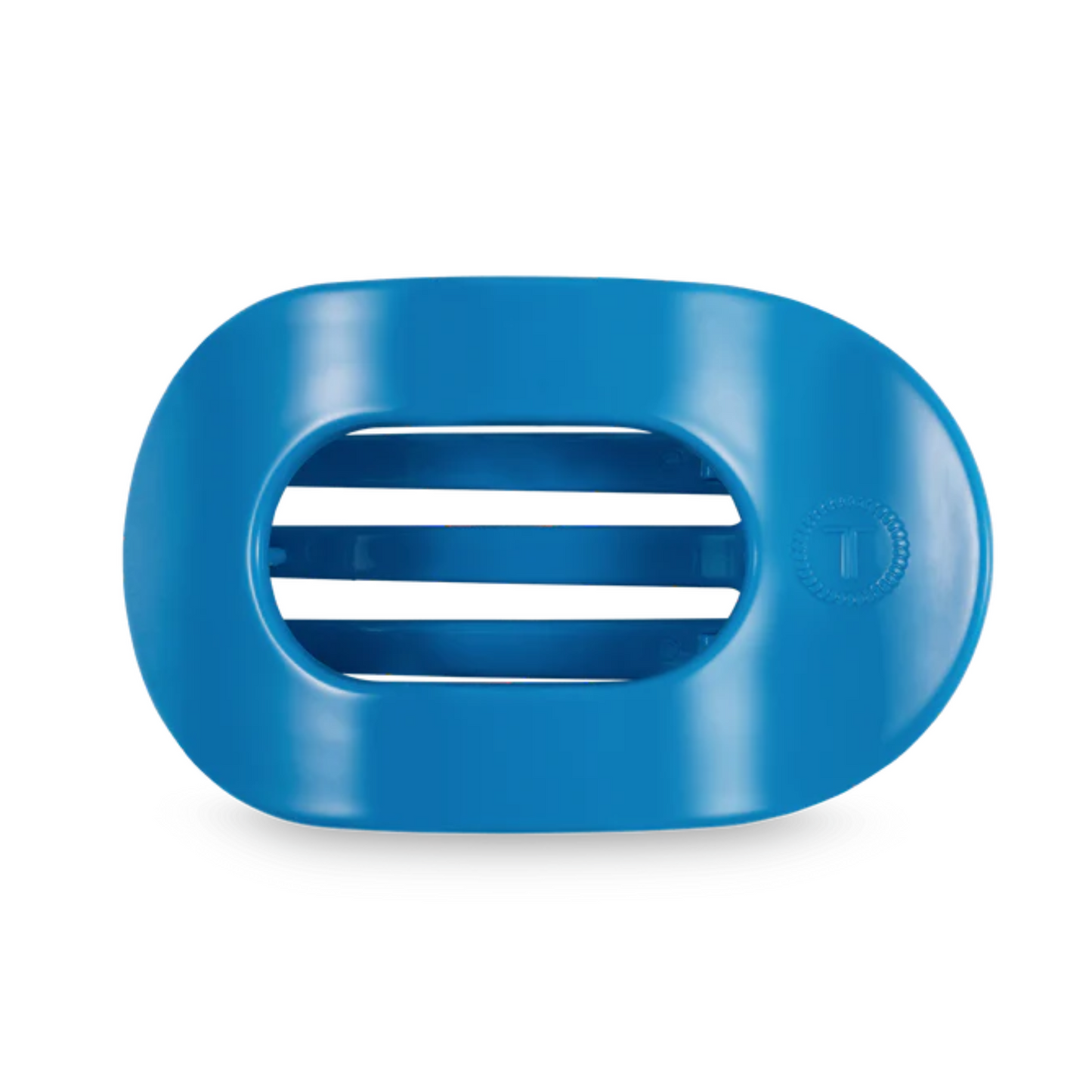 Large flat round hair clip in Bora Bora