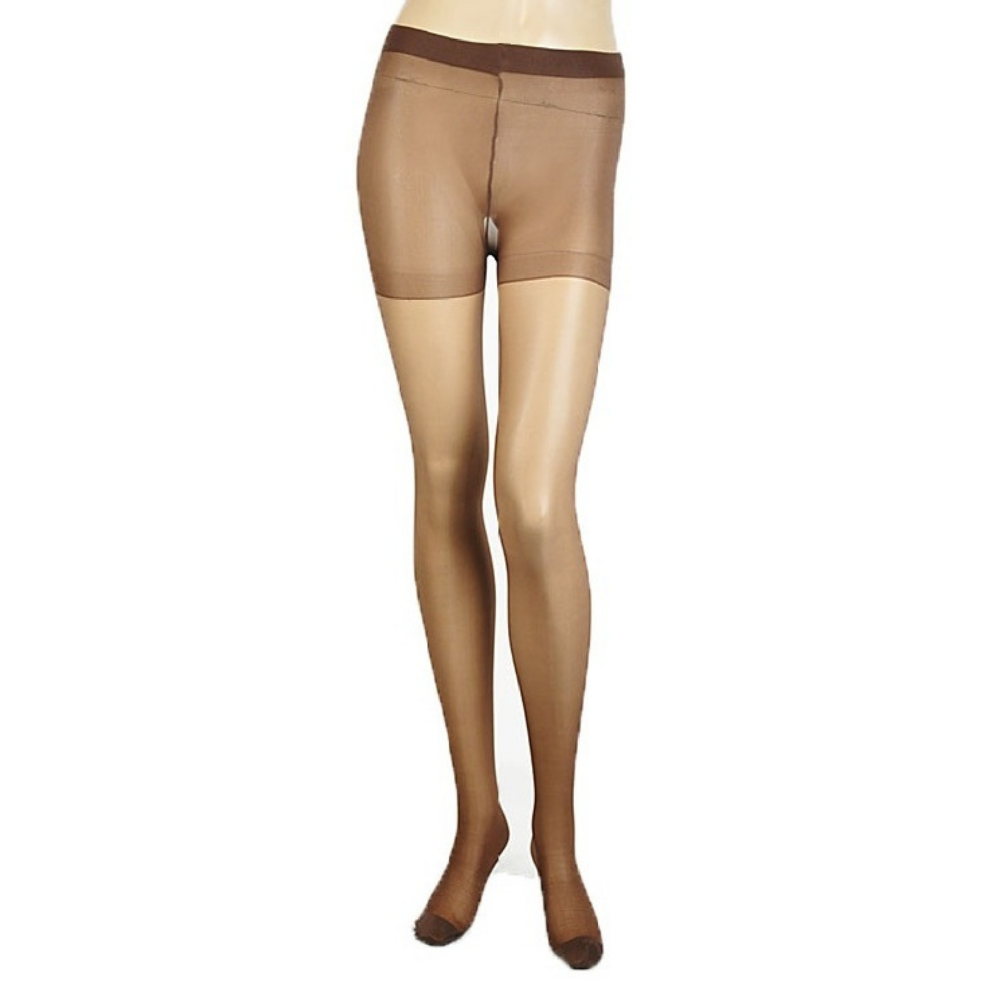 Sheer Pantyhose in brown