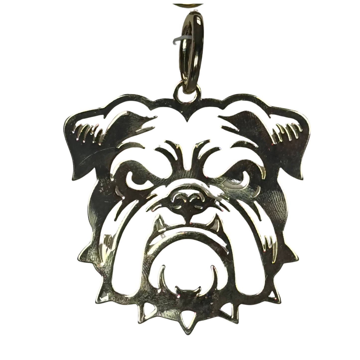 Collegiate Bulldog Scarf Necklace Charm