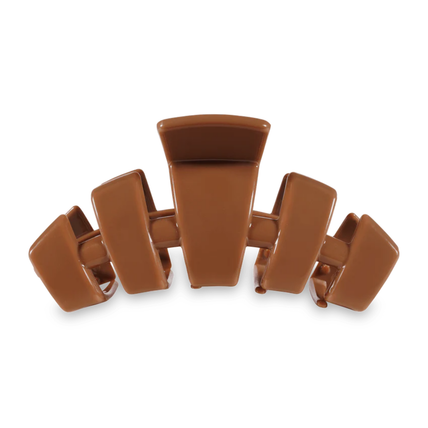 Medium Teletie hair claw in Caramel