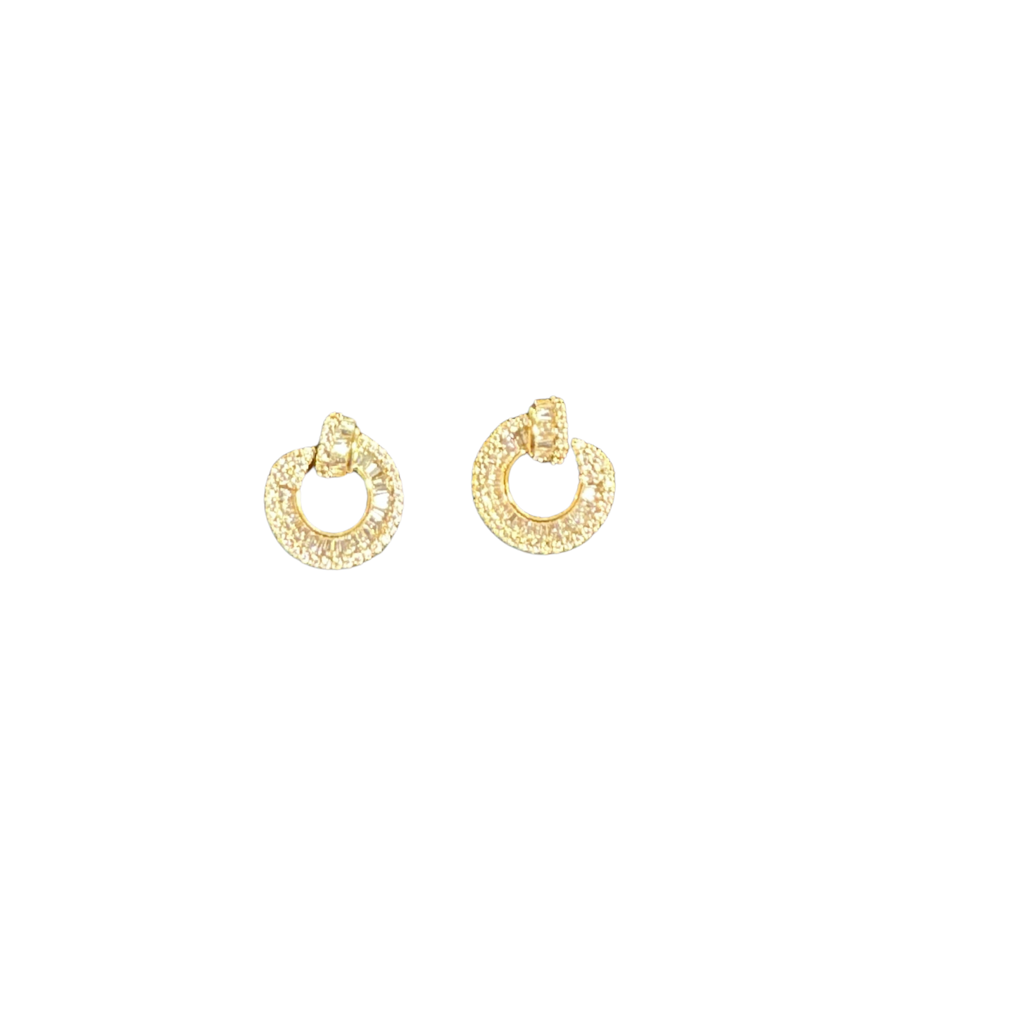 Elevate your everyday look with these petite circle studs from Perdido Gems. Crafted with precision, these studs feature delicate rhinestone accents that catch light beautifully, adding subtle sparkle to any ensemble. The minimalist circular design offers versatility—perfect for layering, stacking, or wearing solo. Whether you're dressing up for an occasion or enhancing your daily style, these small studs deliver understated elegance with professional polish. A timeless essential for any jewelry collection.