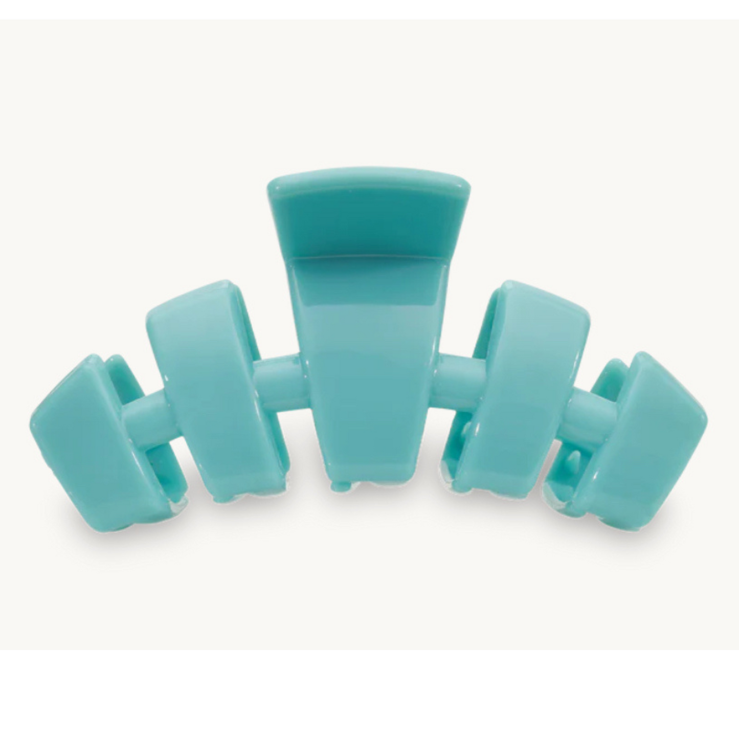 Tiny hair claw in baby blue