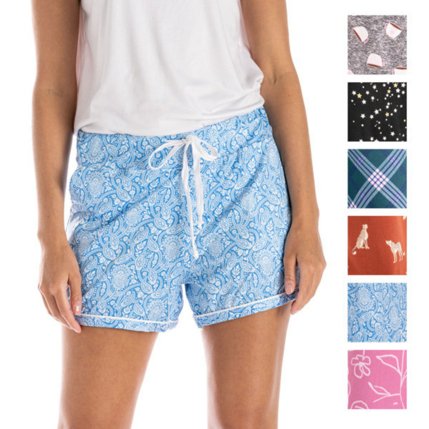 Designed for extreme comfort, the DayDream Loungewear Shorts are crafted from a signature super-soft stretch fabric. The relaxed fit features a soft drawstring tie for an adjustable fit, and cozy side pockets for convenient storage. The stylish piping detail adds a designer look. Machine washable for easy care.