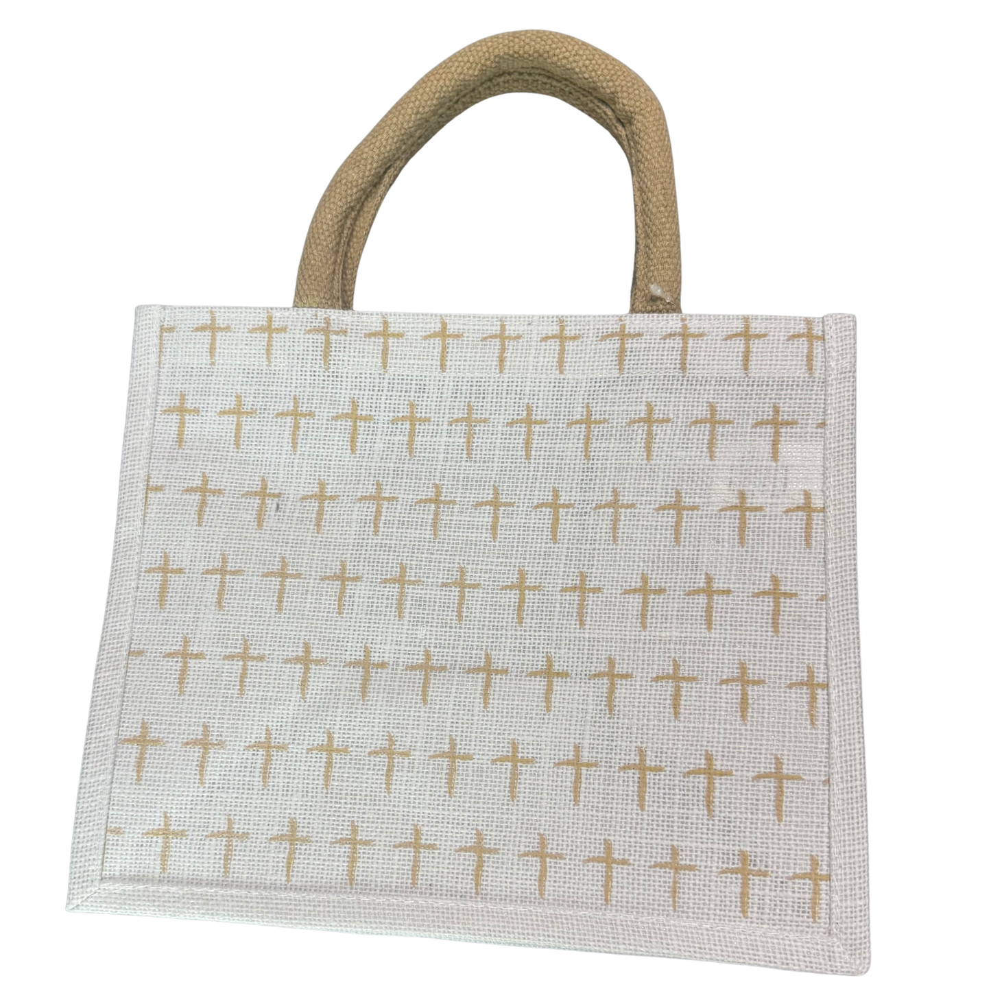 Everlasting Cross Tote in off white