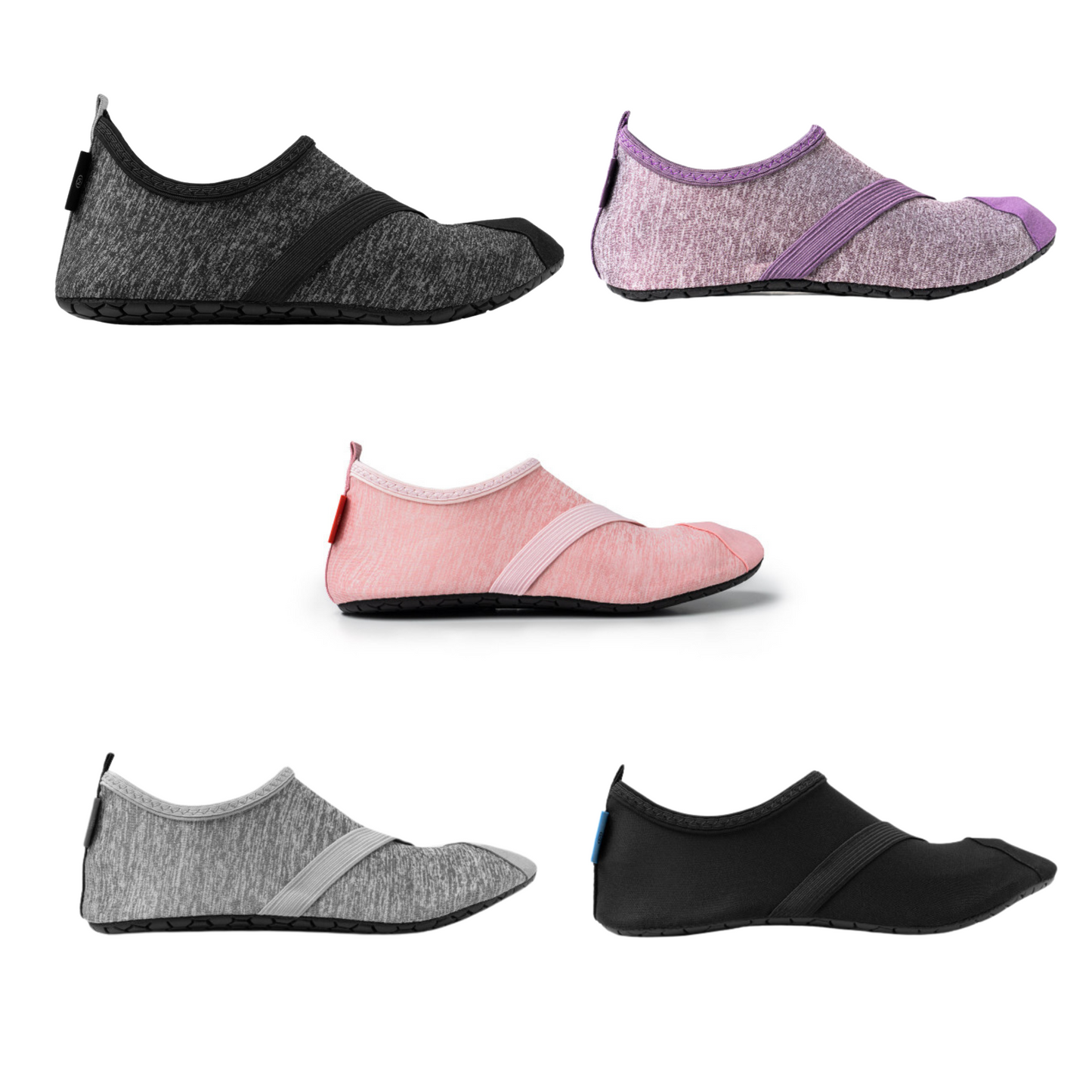 FITKICKS offer full movement potential with a unique design and ergonomic fit. These two boaty FITKICKS® offer a solid white sole to not mark up boat or any decks. Each with an embroidered embellishments to complement it's story. Durable FlexForm sole naturally contours to your foot for free range of motion with fold and go transport in four sizes: small, medium, large and extra large. Reorder by style and size in 2 packs. FITKICKS are your kick-around companions with boaty style!