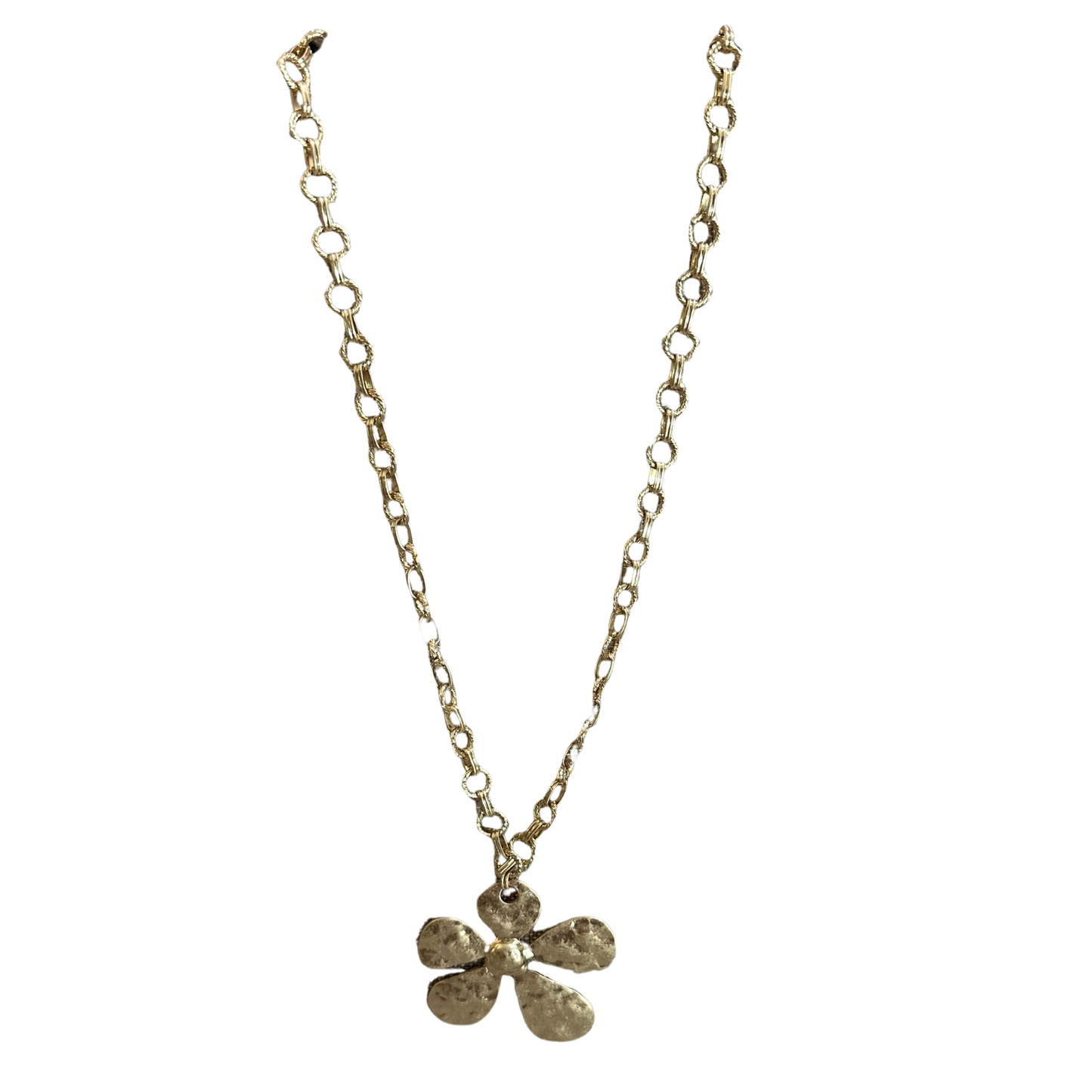 Elevate your everyday style with this stunning Flower Pendant Necklace from Perdido Gems. Crafted in lustrous gold, this long necklace features an intricate flower pendant that adds a touch of elegance and sophistication to any outfit. Perfect for layering or wearing solo, this timeless piece transitions seamlessly from day to night. The extended length offers versatile styling options, making it an essential addition to your jewelry collection.