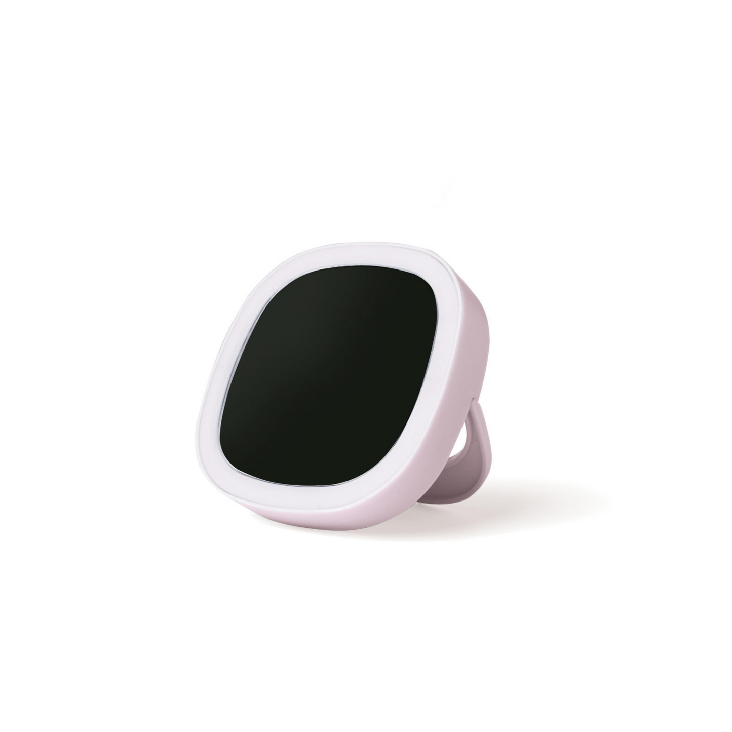 Mini lilac LED makeup mirror