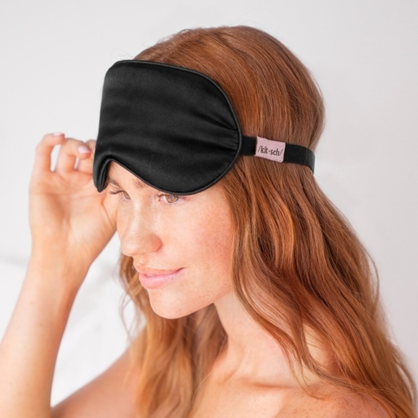 Lavender Satin Weighted Eye Mask