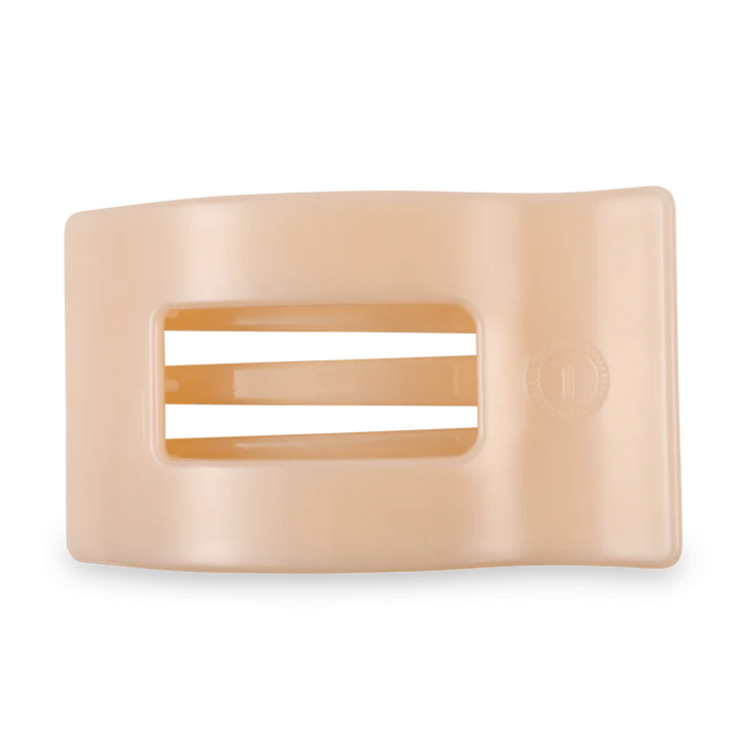 The Large Flat Rectangle Hair Clip blends comfort and style with its flat-back design, allowing you to lay back comfortably without pressure. Its chic rectangular shape adds a modern, elevated touch to any look. Crafted from nearly unbreakable, lightweight material, it offers a strong yet flexible hold with bendable teeth, suitable for all hair types. Ideal for lounging, travel, yoga, or everyday wear, this clip ensures secure, effortless styling whenever you need it.