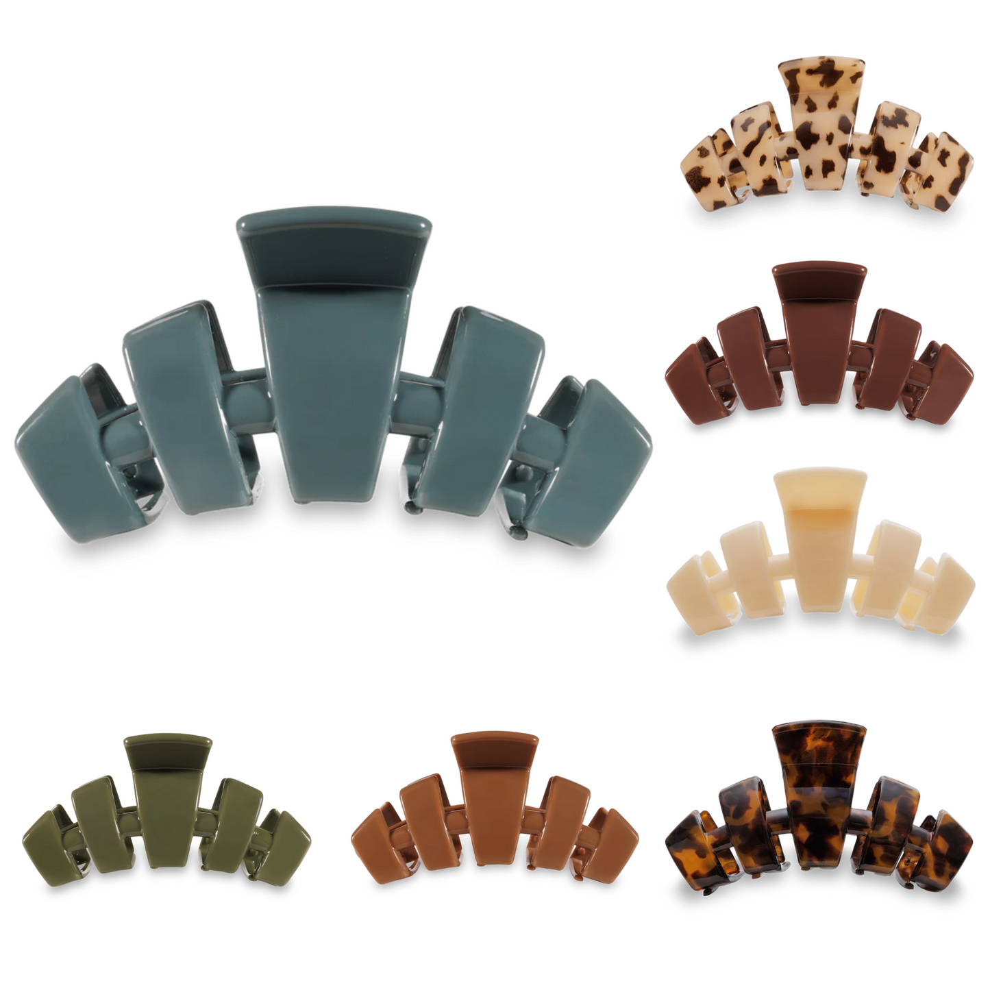 Say goodbye to breakable clips! We have perfected the hair tie and now have re-invented the clip. Each hair clip has bendable teeth that take back to shape, they work on all hair types and have a strong hold. Hold your hair and enhance your style with the new TELETIES Clip!