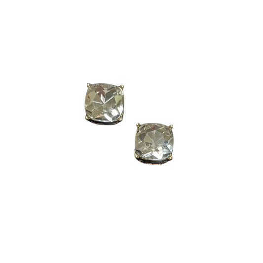 These large rhinestone stud earrings are the perfect addition to any outfit. The clear rhinestones sparkle and catch the light, adding an elegant touch to your look. The gold post makes them easy to wear and adds a touch of luxury. Elevate your style and shine with these beautiful earrings.