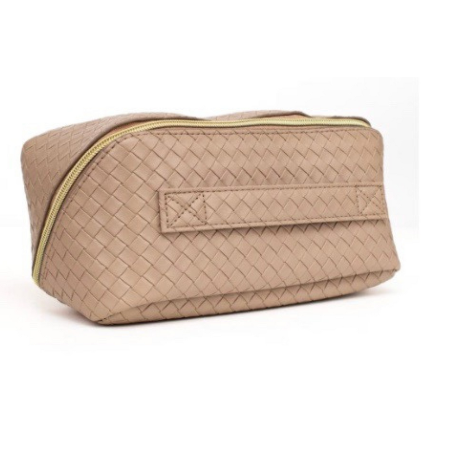 Jolee cosmetic travel bag in light brown