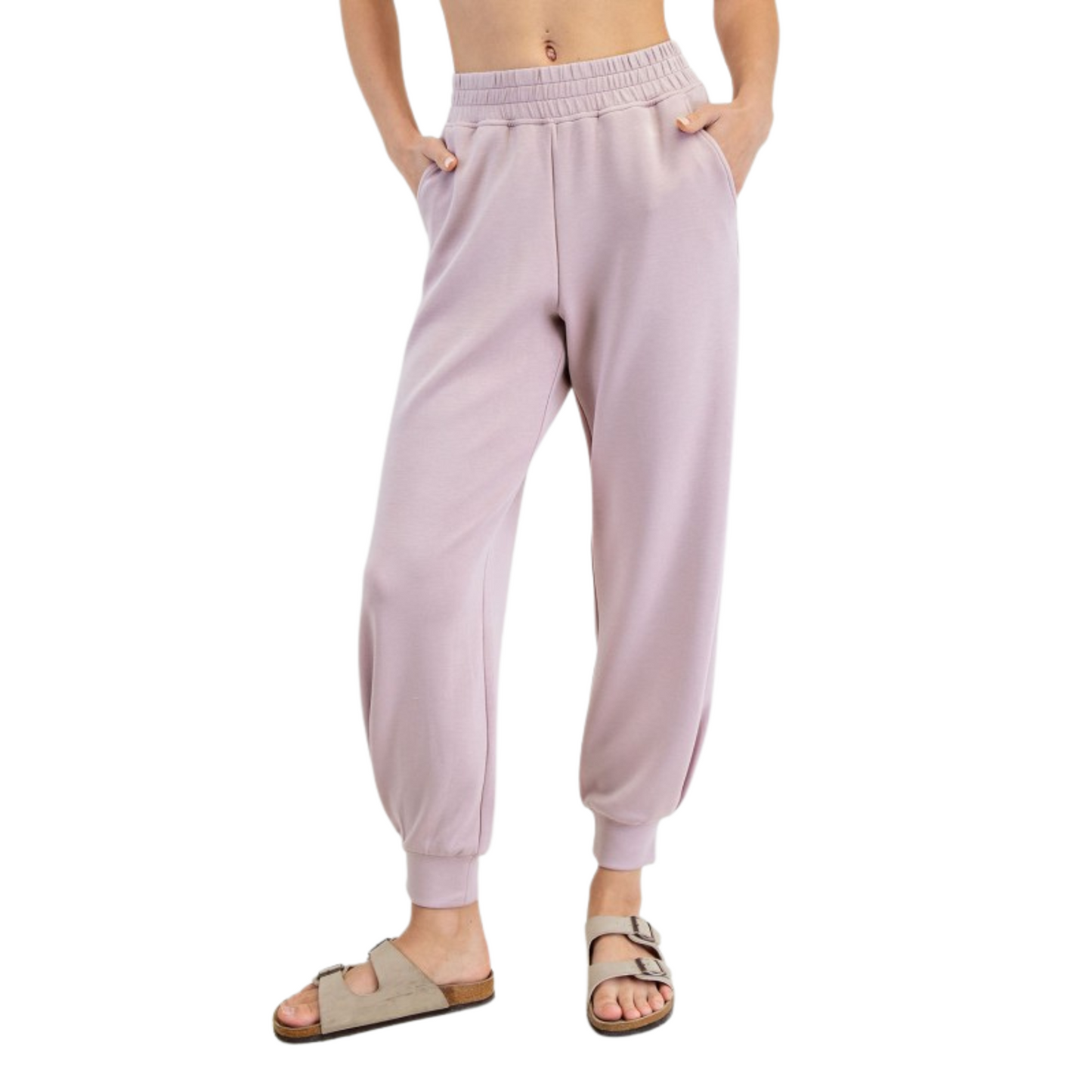 Modal Scuba Joggers in mauve