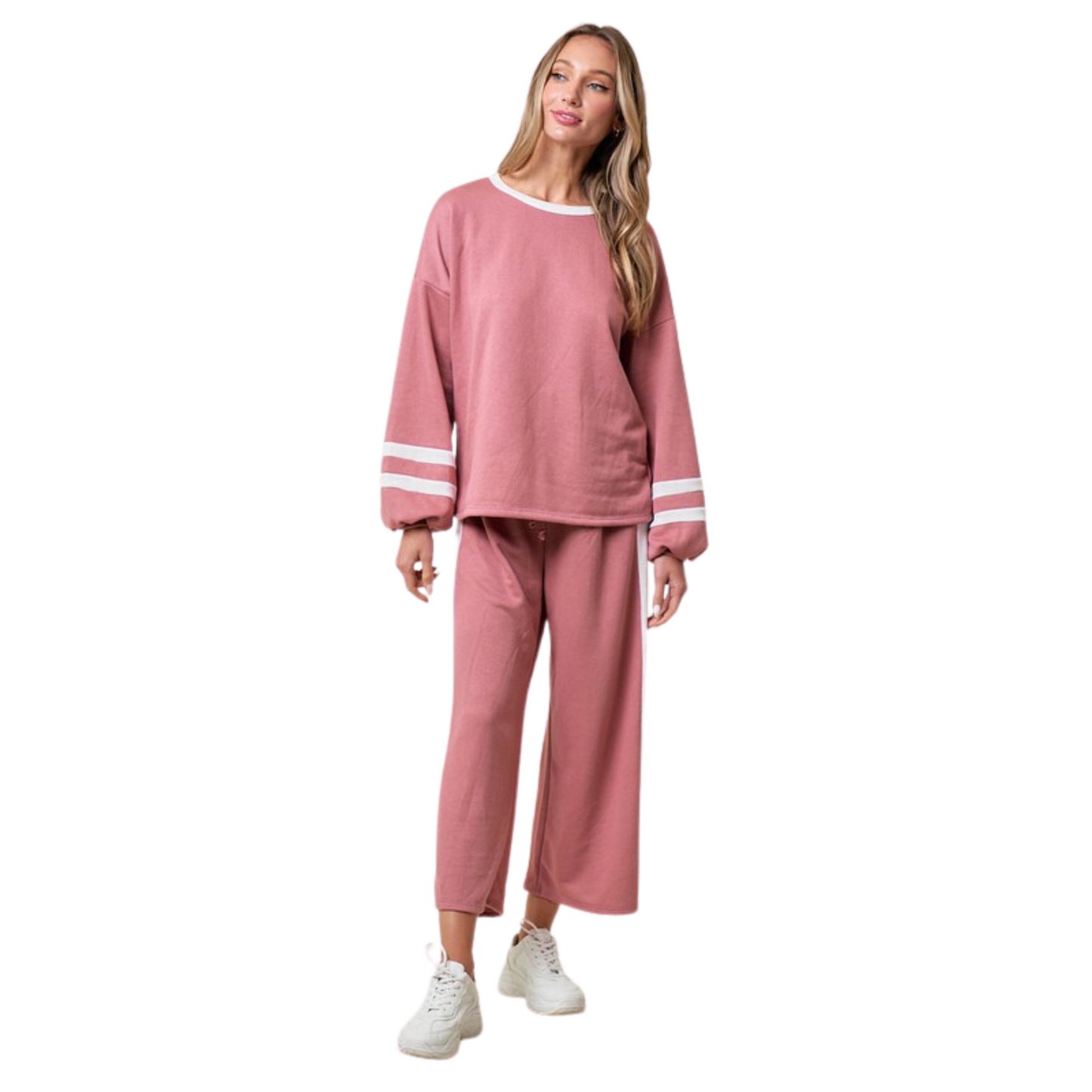 sweatsuit in mauve