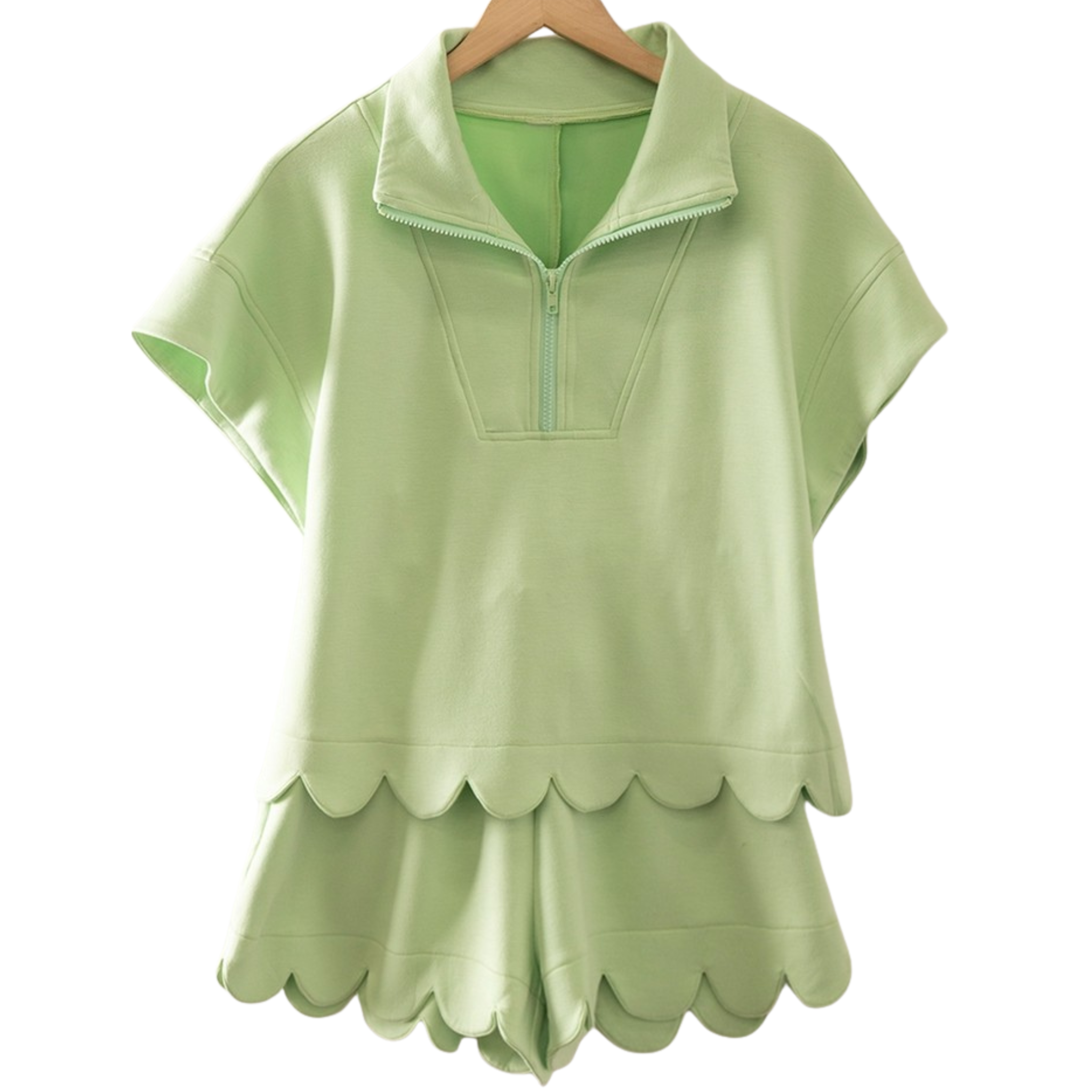 Half Zip Top and Shorts Set – Body Conscious Shop