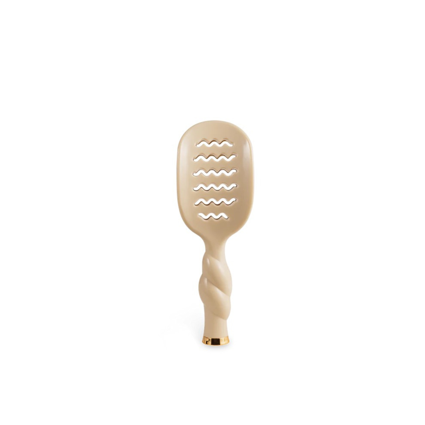 Introducing the Mini Vented Hair Brush in tan by Teleties — the perfect compact styling tool for on-the-go touch-ups and travel. This lightweight brush features a vented design that allows air to flow through while you style, helping to reduce frizz and create smoother, shinier results. The ergonomic handle fits comfortably in your hand, making it ideal for detangling, smoothing, and finishing your hair with ease.