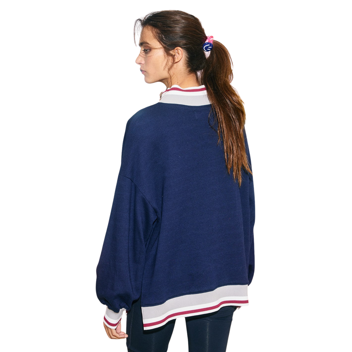 Elevate your everyday wardrobe with this navy mock neck sweatshirt from Bucket List. Crafted for comfort and versatility, the long sleeves provide warmth while the classic mock neckline adds a polished touch to casual and layered looks. The structured fit works seamlessly with jeans, joggers, or tailored pieces, making it an essential staple for any season. Quality construction ensures durability through countless wears and washes.
