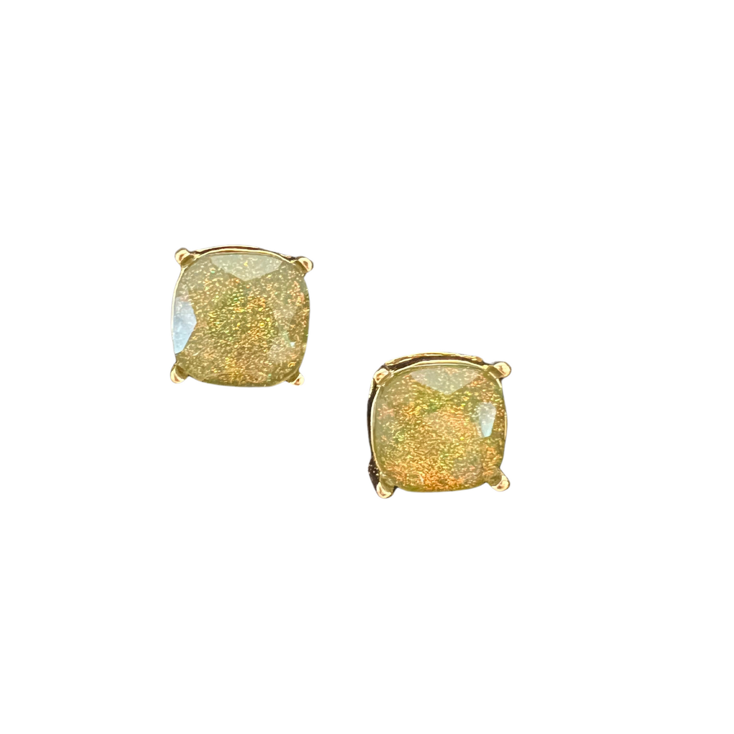 Iridescent Stud Earrings