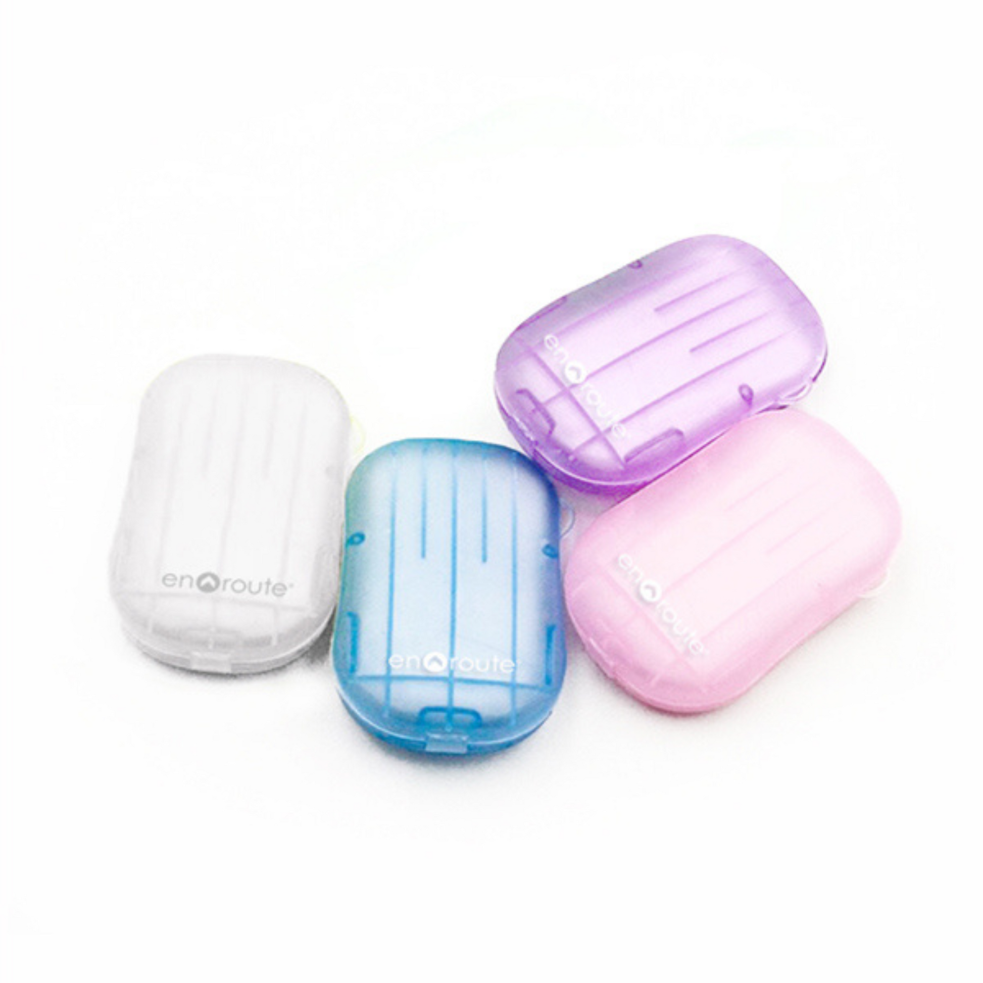 On the go soap sheets. Available in White, blue, pink, or purple