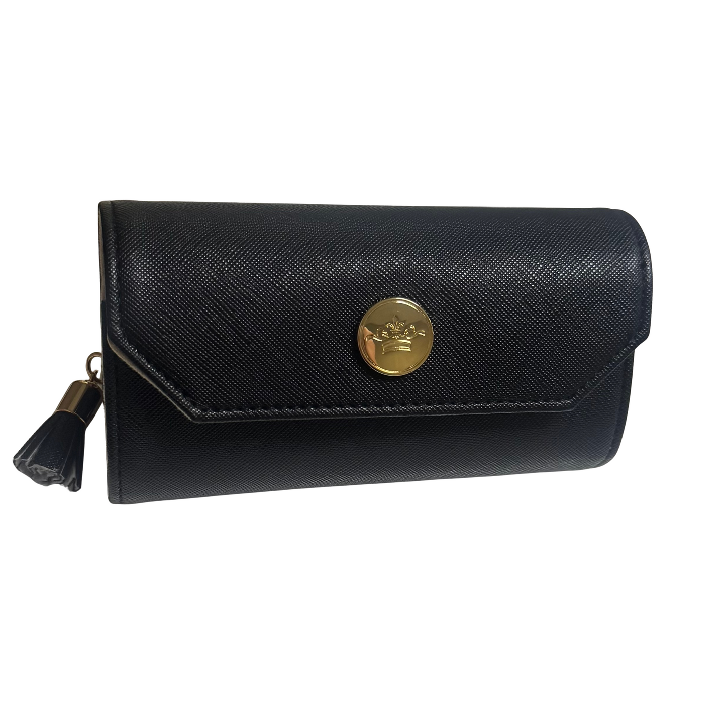 The Palmer Jewelry Roll by The Royal Standard offers a sleek black design ideal for secure and organized travel. Crafted to protect your valuable pieces, this compact case features dedicated compartments that keep your jewelry untangled and easily accessible. Its expert construction ensures durability and style, making it a reliable choice for those who value both function and elegance on the go.