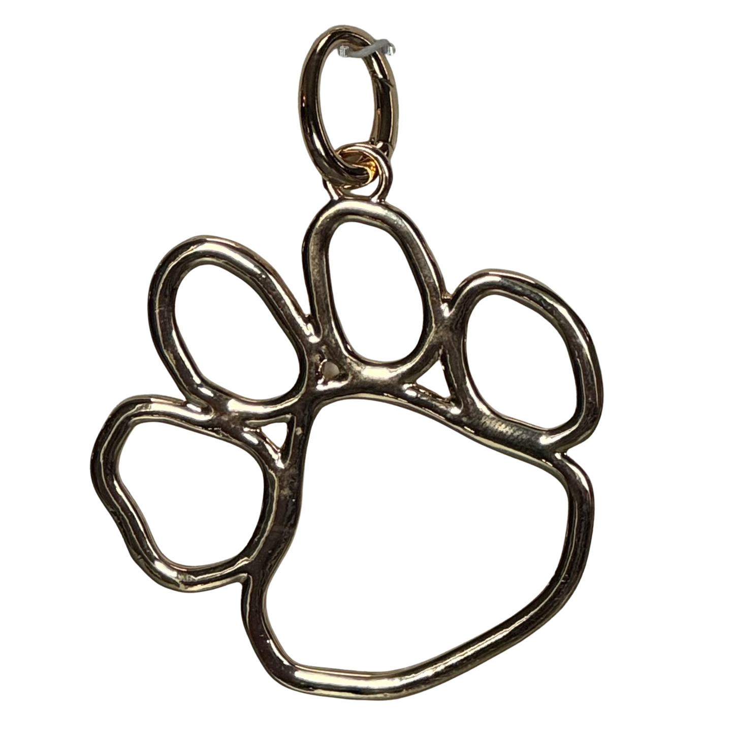 Collegiate Paw Print Scarf Necklace Charm