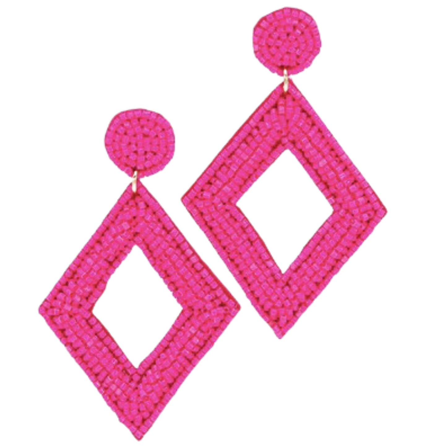 Beaded Diamond Earrings