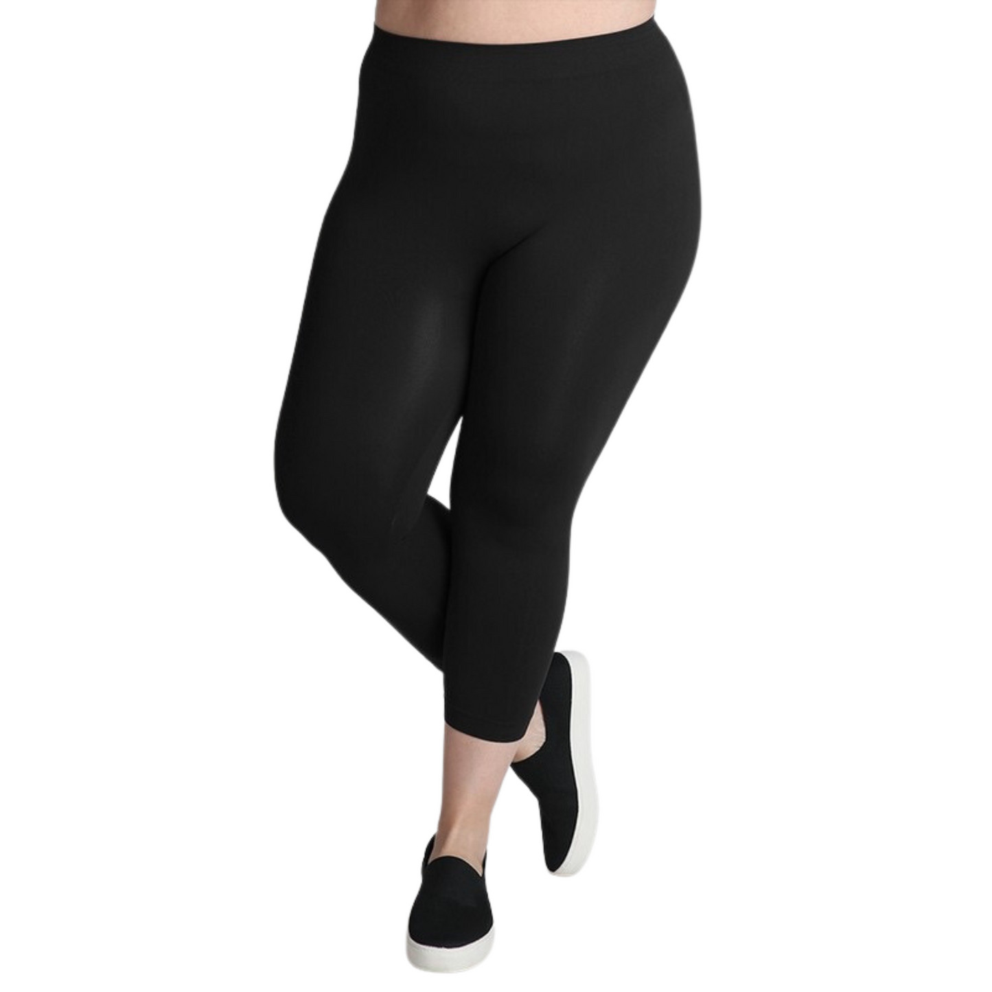 Nikibiki plus size capri leggings in black