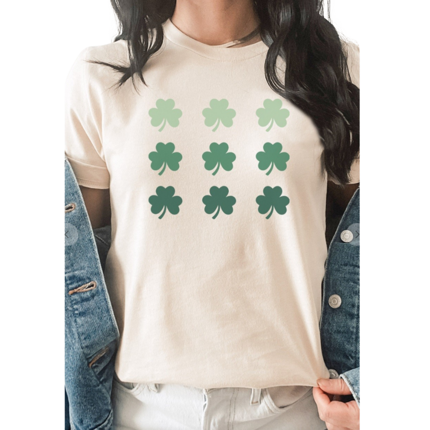 Retro Clover Grid Graphic Tee