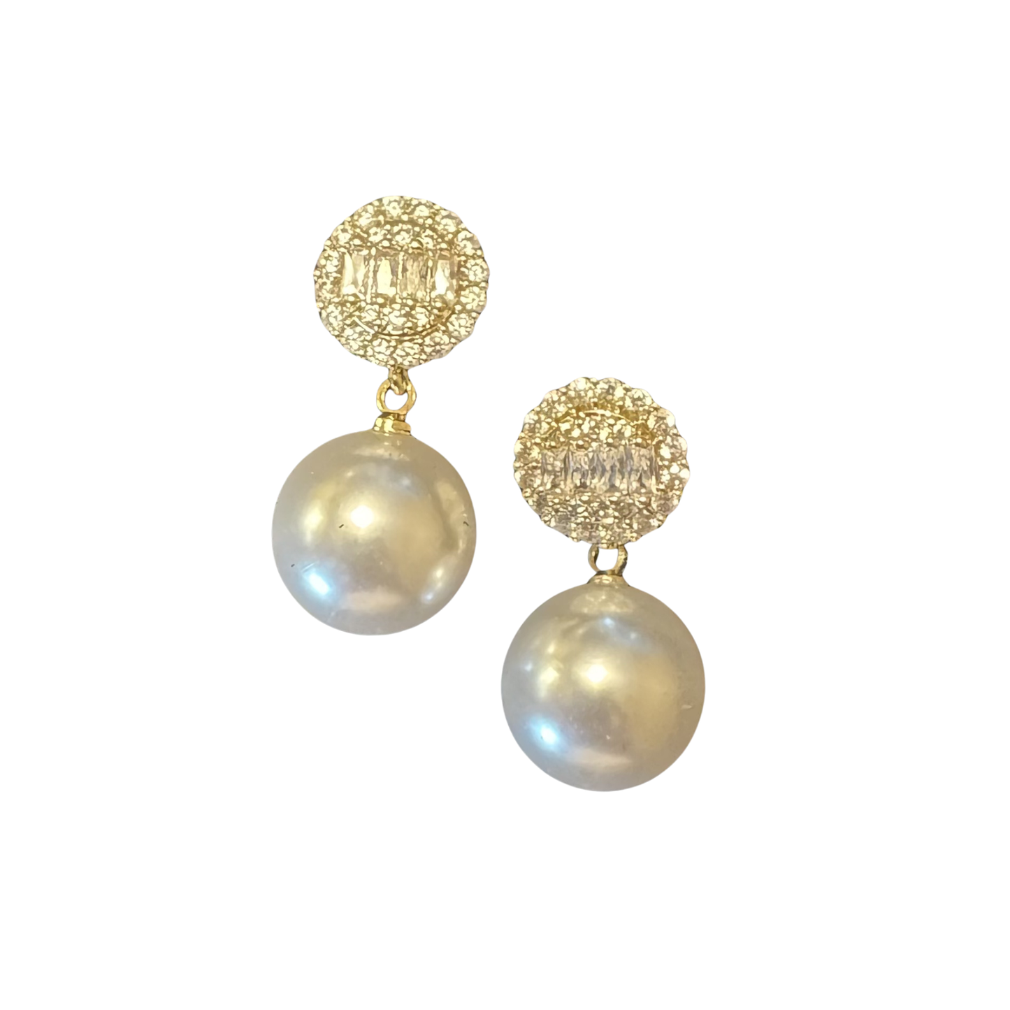 Discover sophisticated elegance with Perdido Gems' Rhinestone Dangle Earrings. These expertly designed pieces showcase radiant rhinestones set in warm gold, paired with subtle pearl accents that enhance their refined aesthetic. The dangling silhouette creates an effortless sense of movement and dimension, making them an ideal choice for discerning wearers seeking versatile luxury.