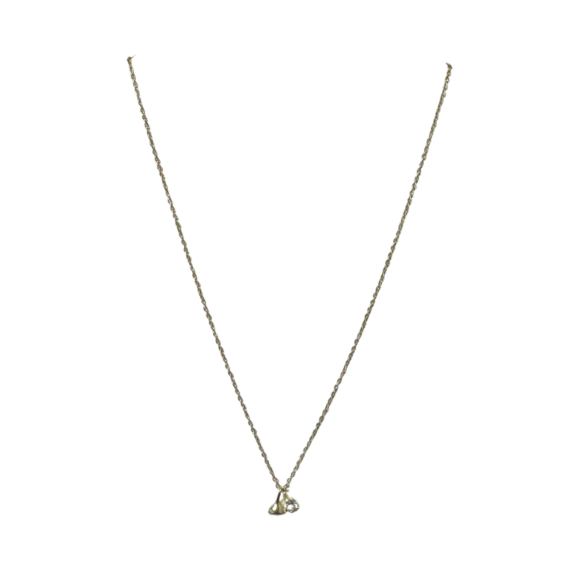 This short gold necklace features a beautiful rhinestone accent and opal pendant. Add a touch of elegance and sparkle to any outfit with this stunning piece. Perfect for both formal and casual occasions, this necklace is a versatile and must-have accessory for any jewelry collection.