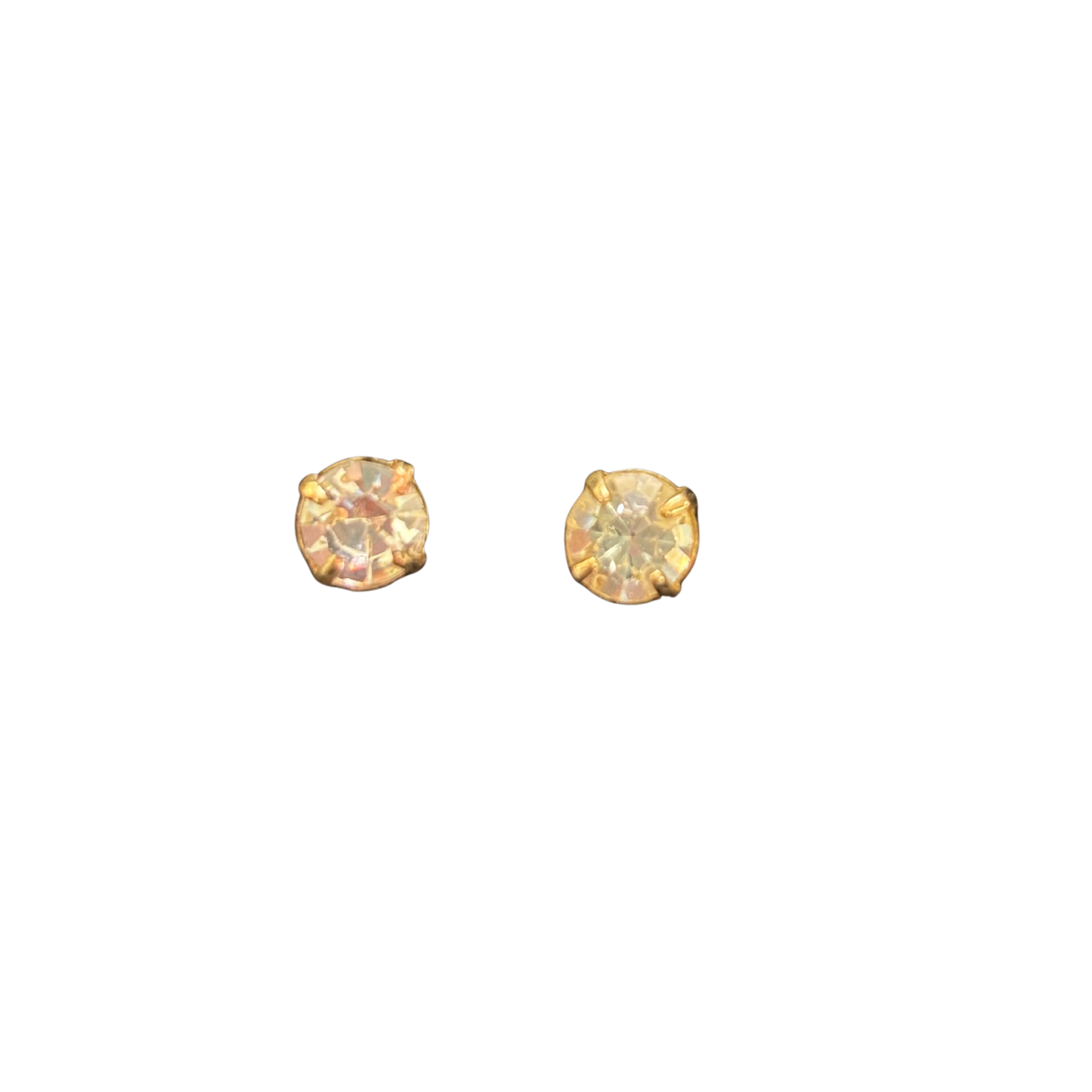 Elevate your everyday look with these exquisite gold rhinestone stud earrings from Perdido Gems. Crafted with precision, these petite studs feature brilliant rhinestones set in lustrous gold, delivering understated sophistication for any occasion. The secure stud design ensures comfortable all-day wear, while their versatile size makes them perfect for layering or wearing solo. A timeless essential that transitions seamlessly from office to evening, these earrings embody refined elegance and quality craftsm