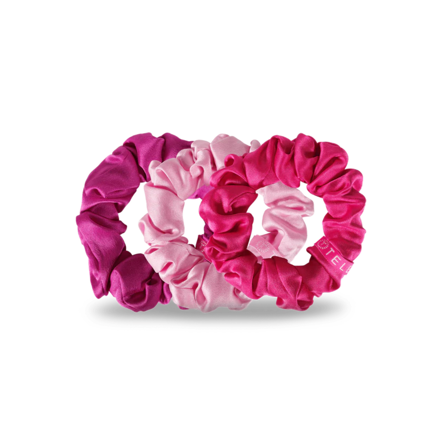 Large Teletie scrunchies in Rose all Day