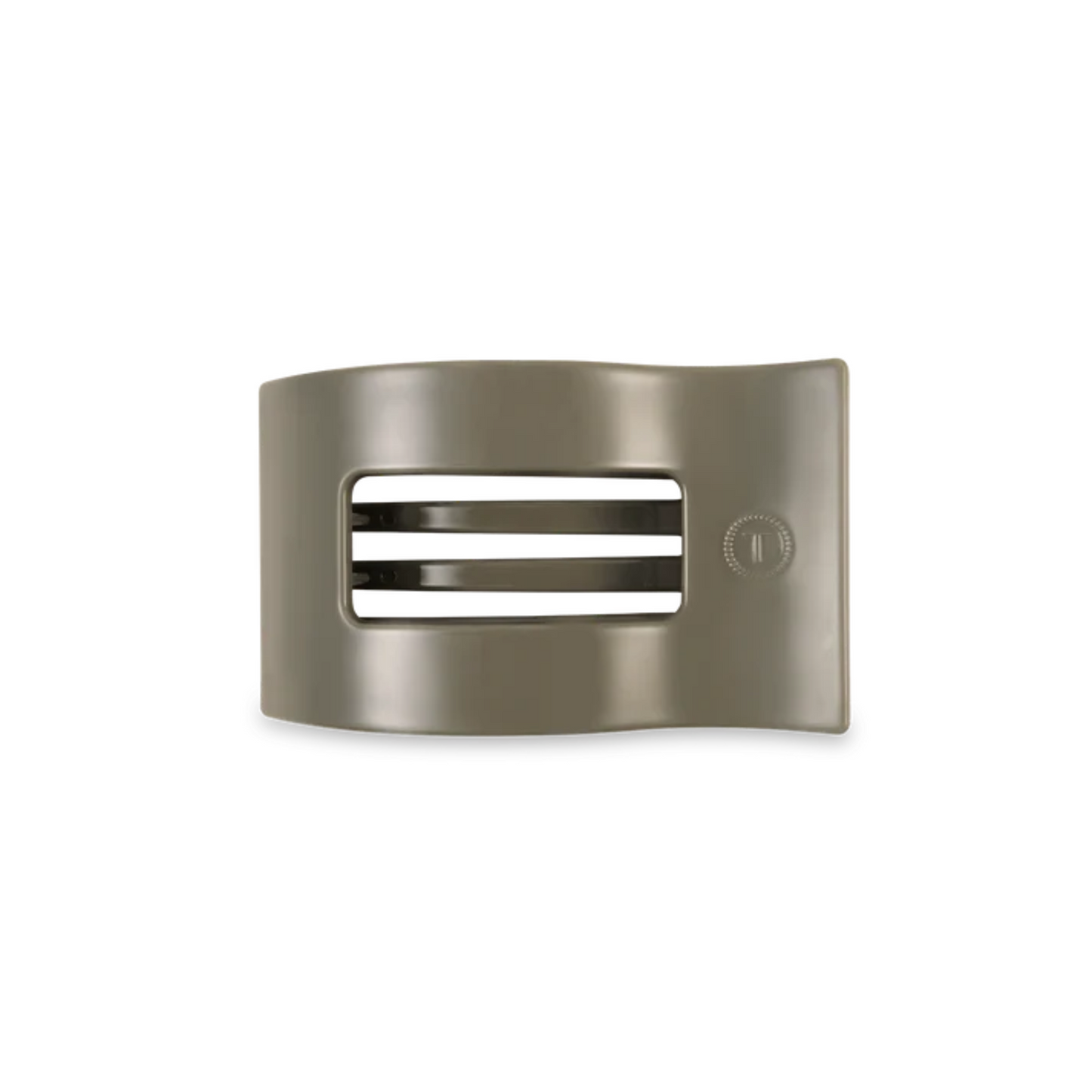 Small Flat Rectangle Hair Clip in Sage It Ain't So