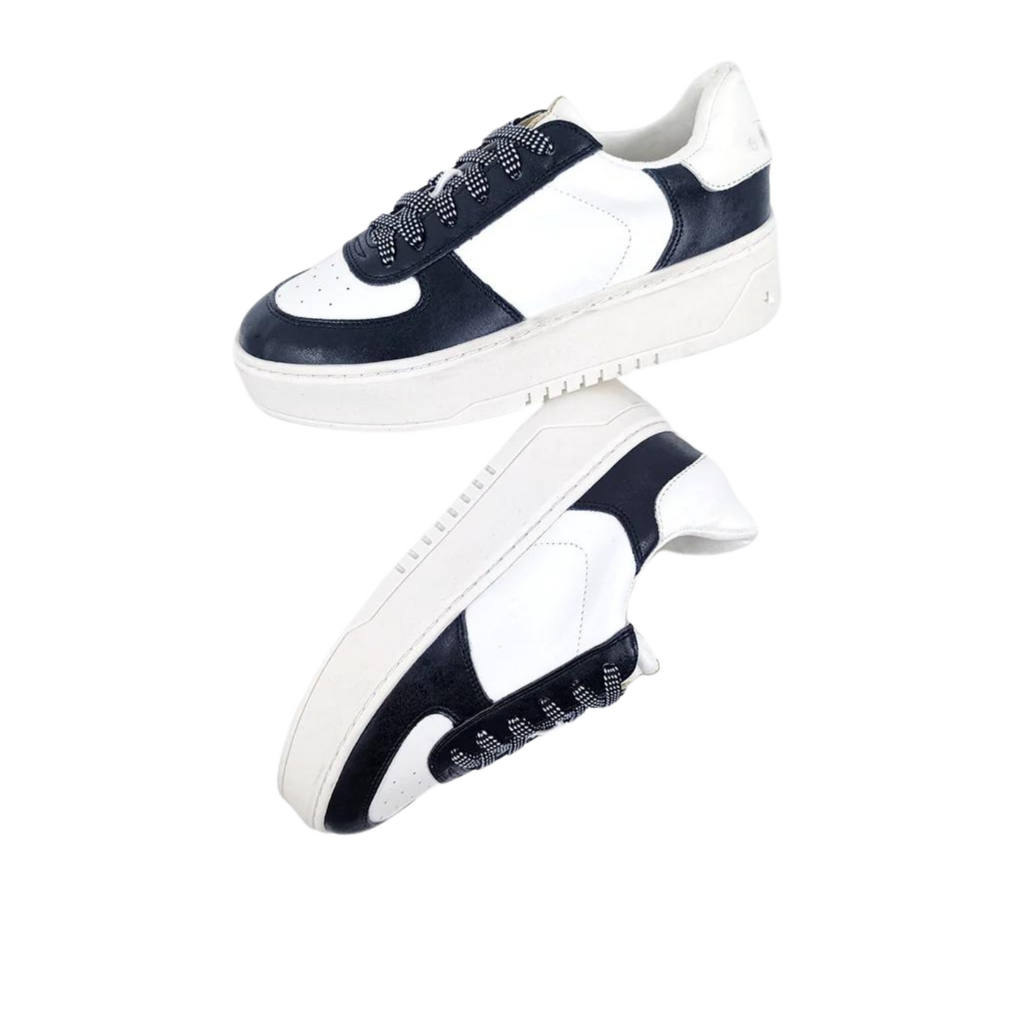 The Shirley sneakers from ShuShop are the perfect combination of style and comfort. Made with black and white leather, these sneakers are not only stylish but also durable. With its sleek design, they are a must-have for any fashion-forward individual.
